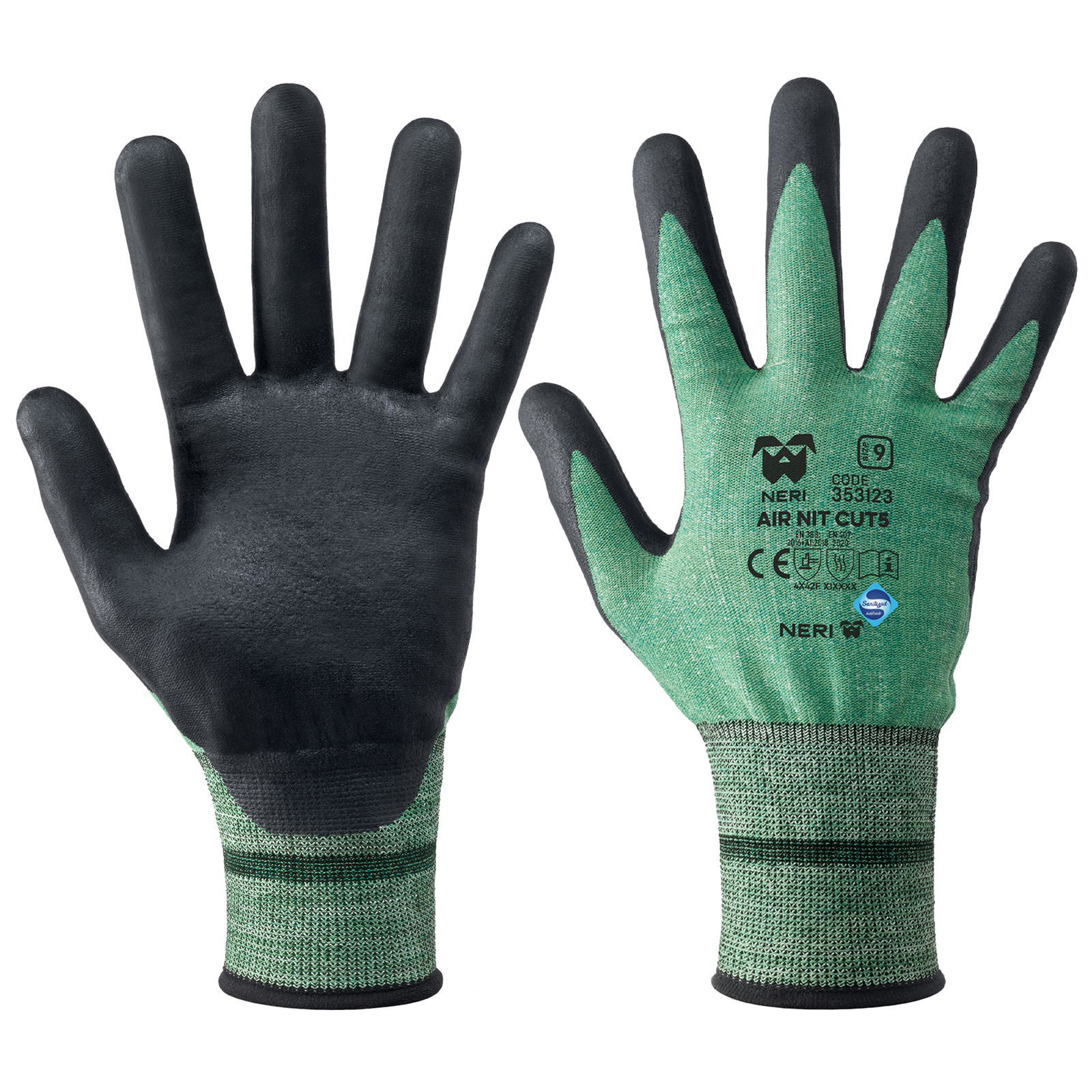 Gants de protection contre les coupures | NERI AIR NIT CUT5 | 15 Gauge