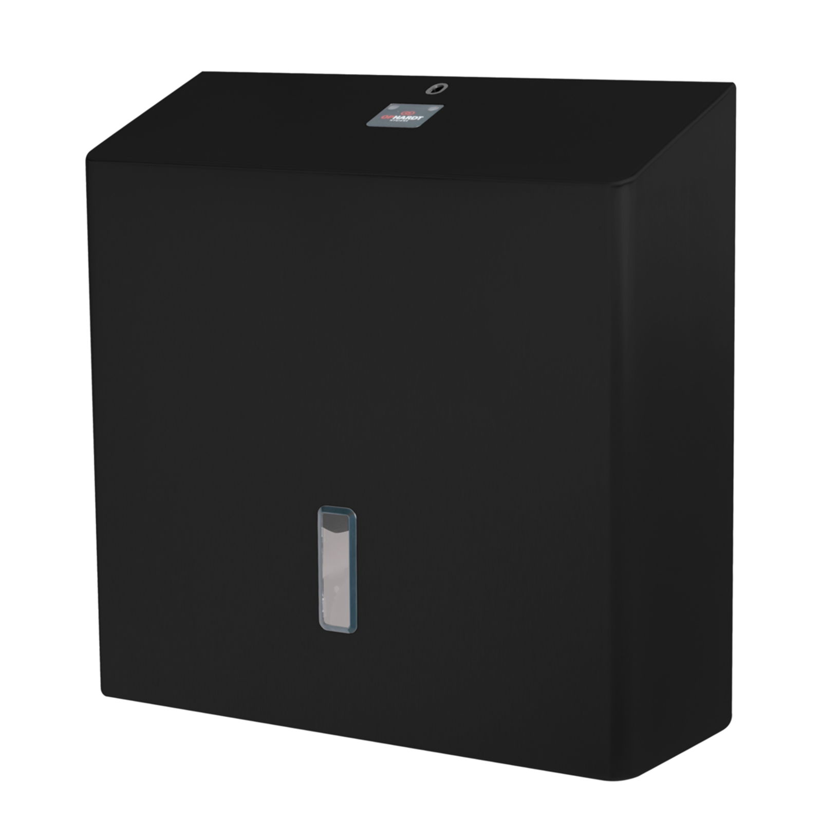 Ophardt 1423734 Jumbo Toilettenpapierspender Edelstahl schwarz JRU 1 P MN