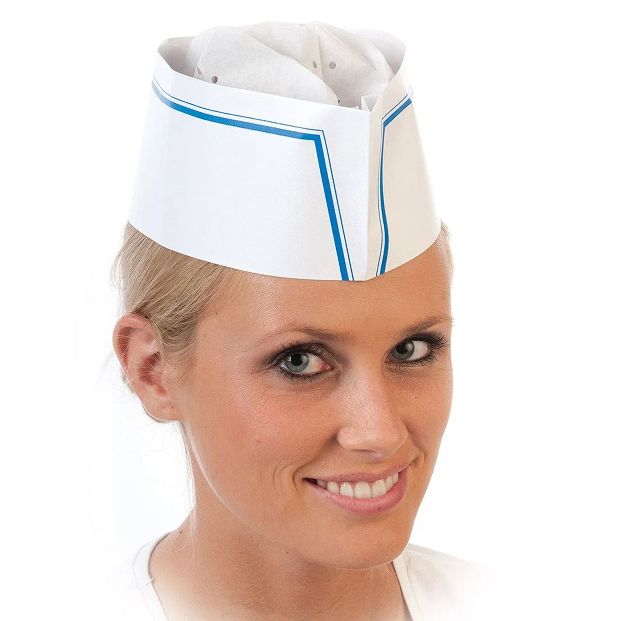 Boat-shaped hat | Service model | Embossed paper