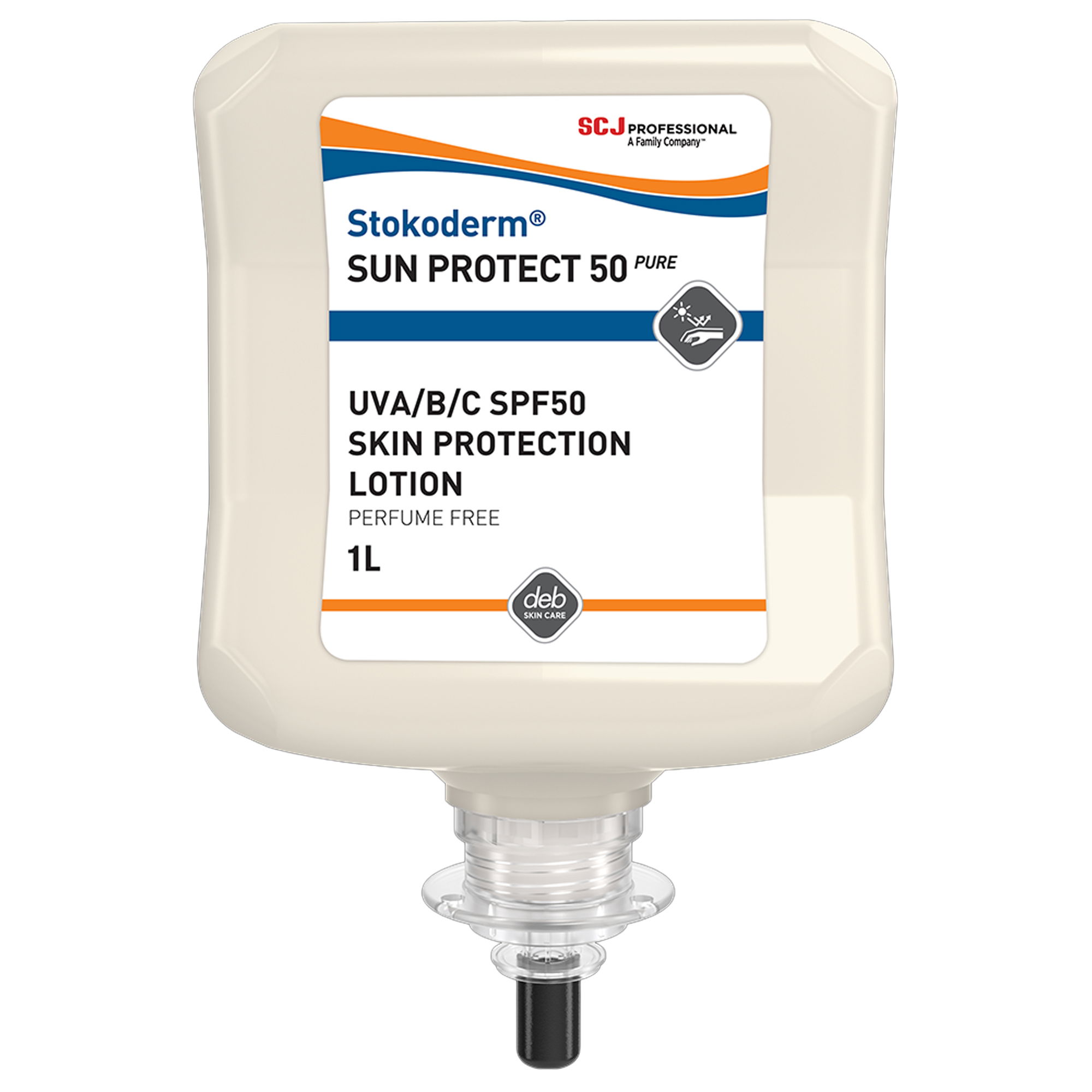 Sonnencreme SF 50 | 1'000 ml | Stokoderm Sun Protect 50 PURE | SC Johnson Professional