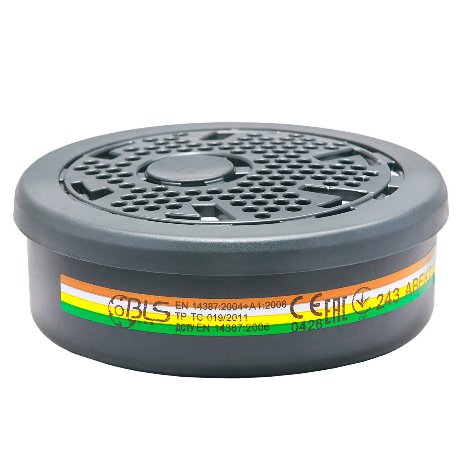 Atemschutzfilter BLS 243 ABEK2, Gasfilter für Halbmasken, 8 Stück