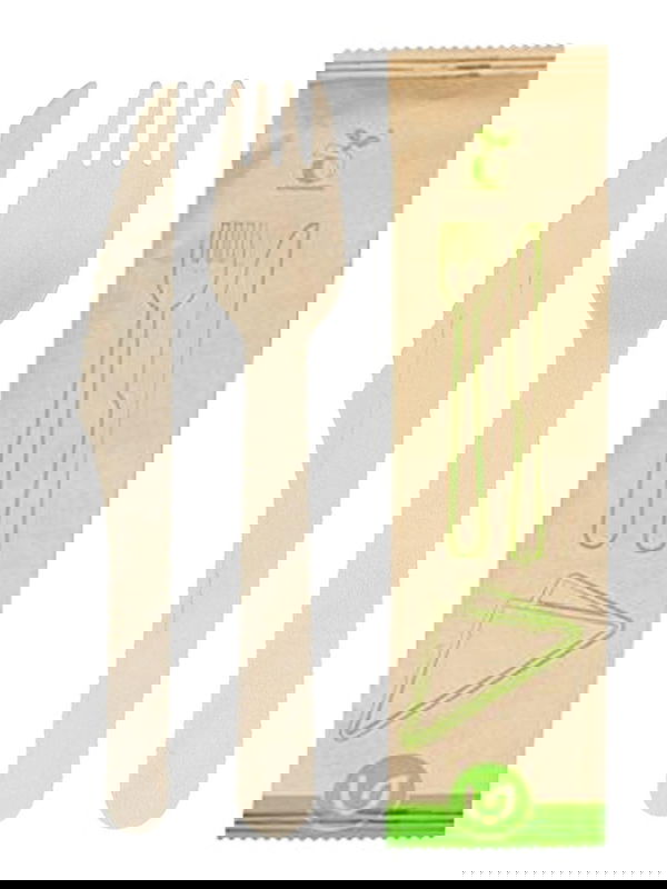 Bio Besteckset 3-teilig aus Birkenholz