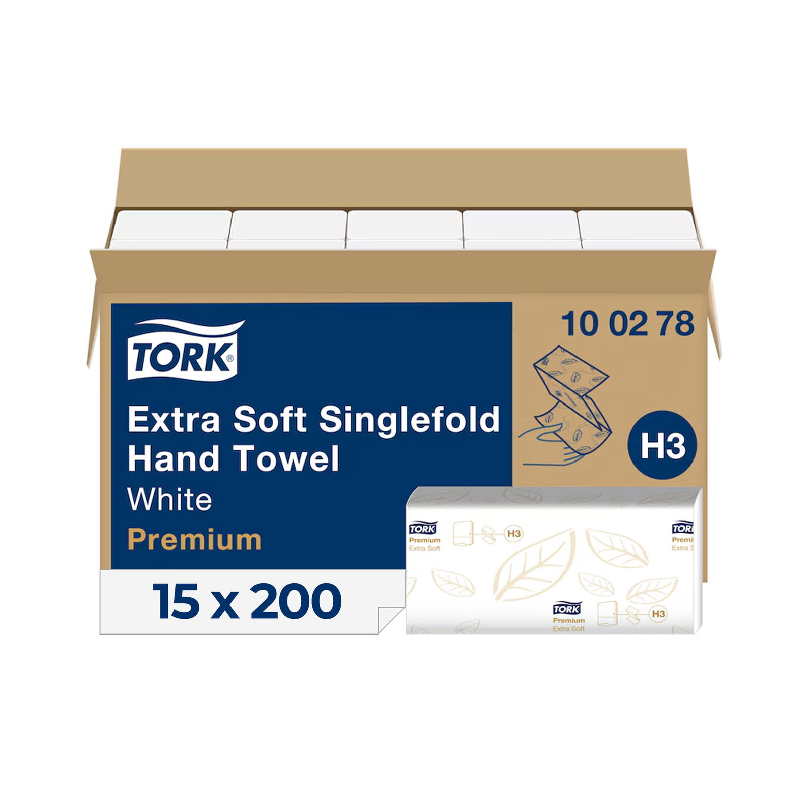 Tork 100278 Premium Papierhandtuch V-Falz extra weich Übersicht