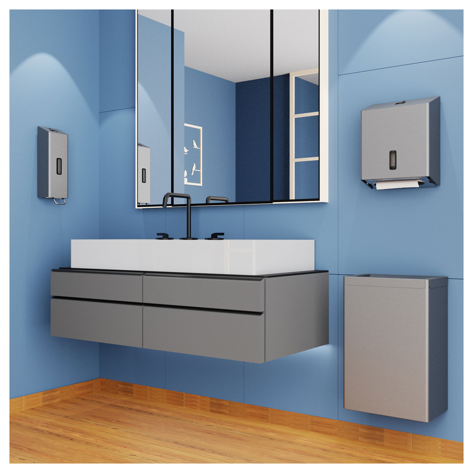 Ophardt 1423733 Jumbo Toilettenpapierspender Edelstahl JRU 1 E ST