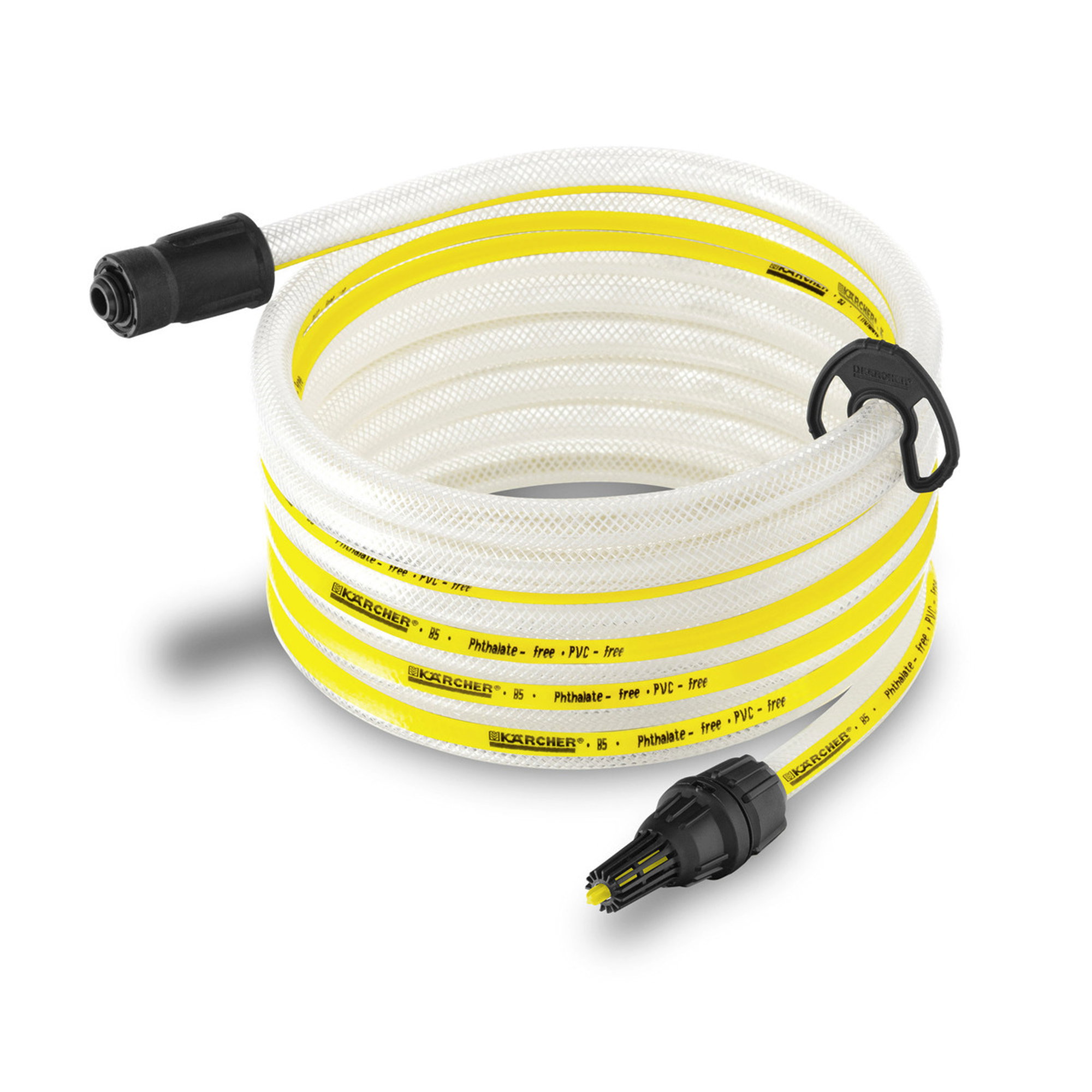 Druckschlauch, flexibler Schlauch, PVC-Schlauch, gelbe Streifen, Kärcher Zubehör