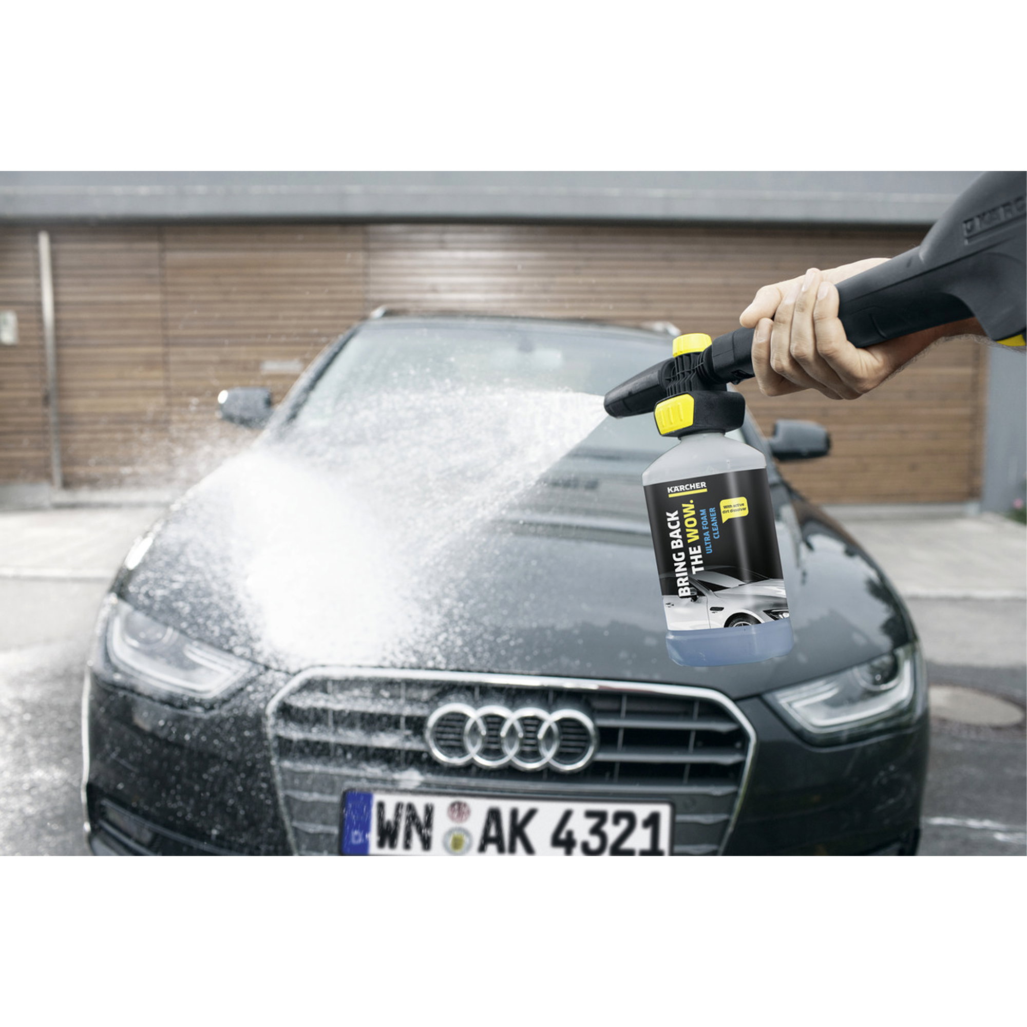 autopflege, druckspray, Sprühflasche, Fahrzeugpflege, Audi Front