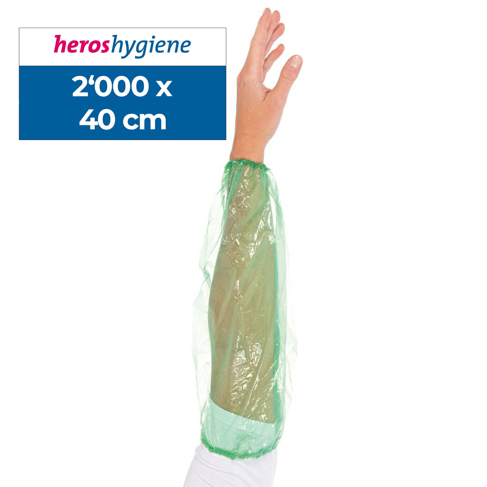 Ärmelschoner Grün Light Polyethylen