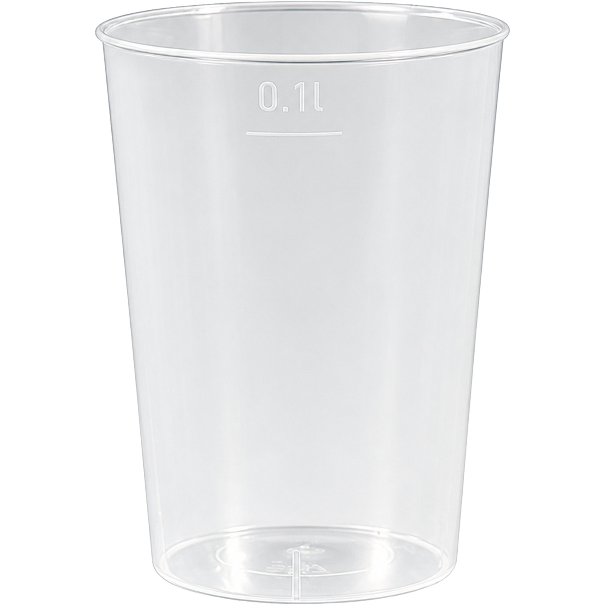 Reusable cup | 100 ml | Plastic | Clear | Papstar 16134 Starpak