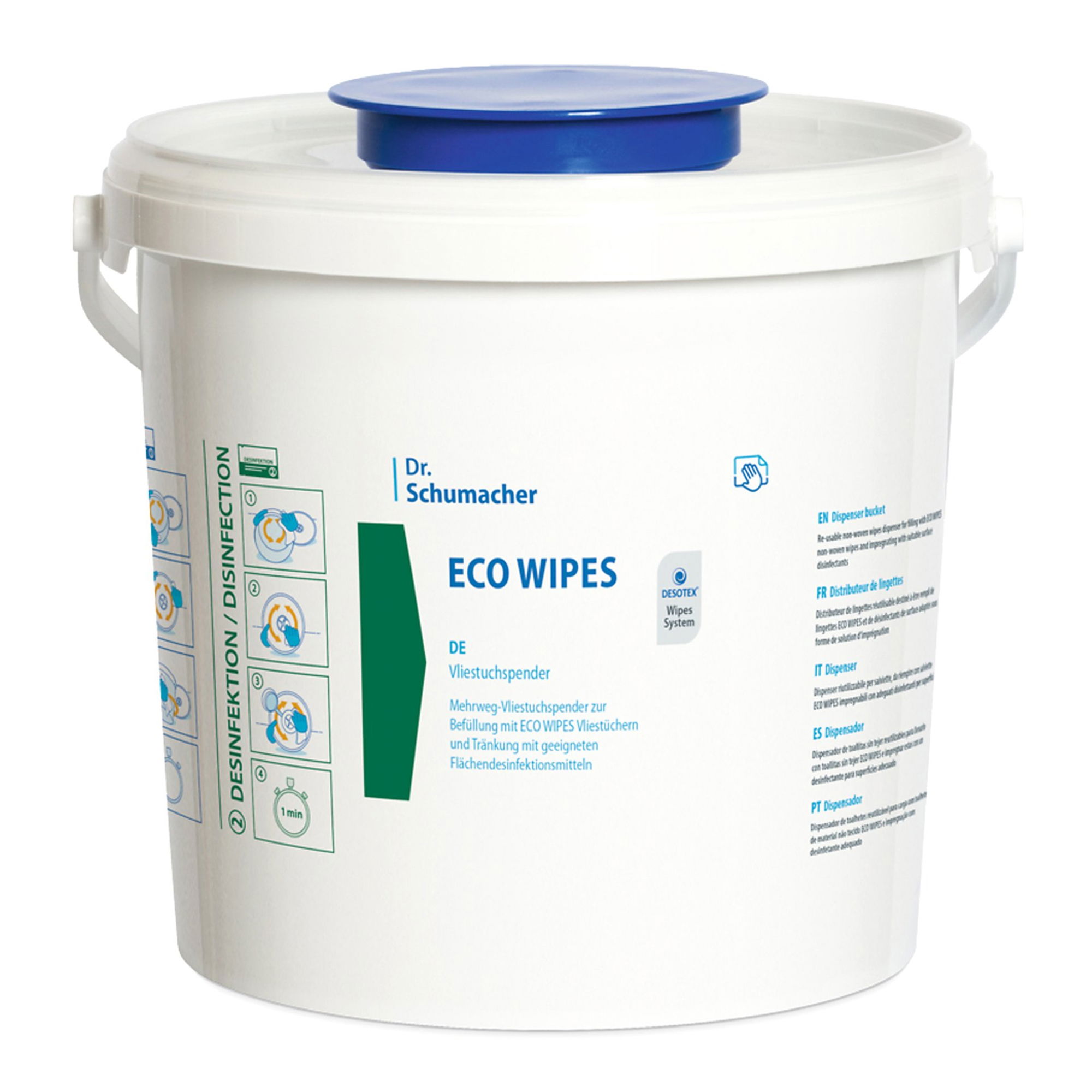 Vliestuchspender | leer | Dr. Schumacher Eco Wipes Eimer