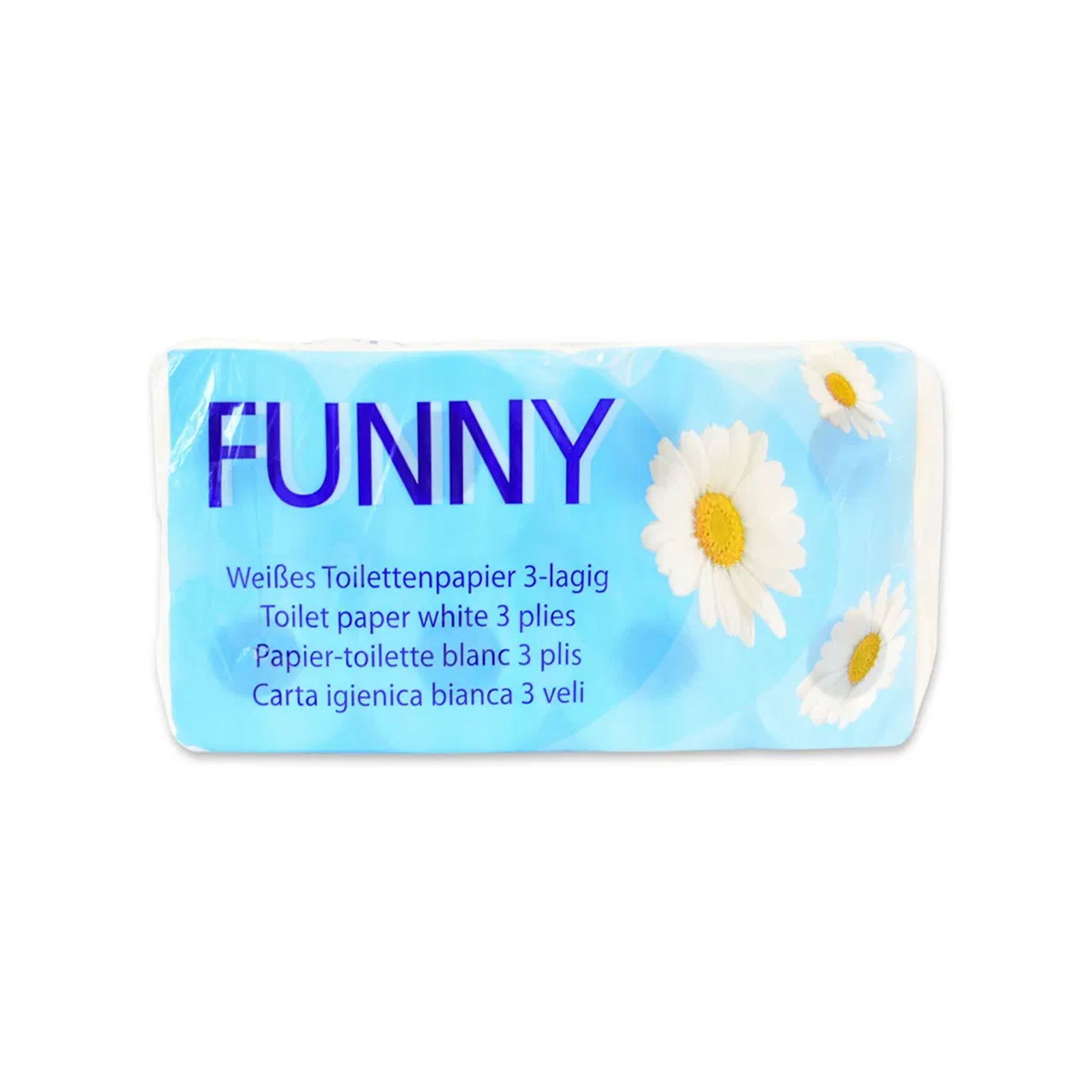 FUNNY AG-014 Toilettenpapier Zellstoff 3-lagig extra weich 72 Rollen