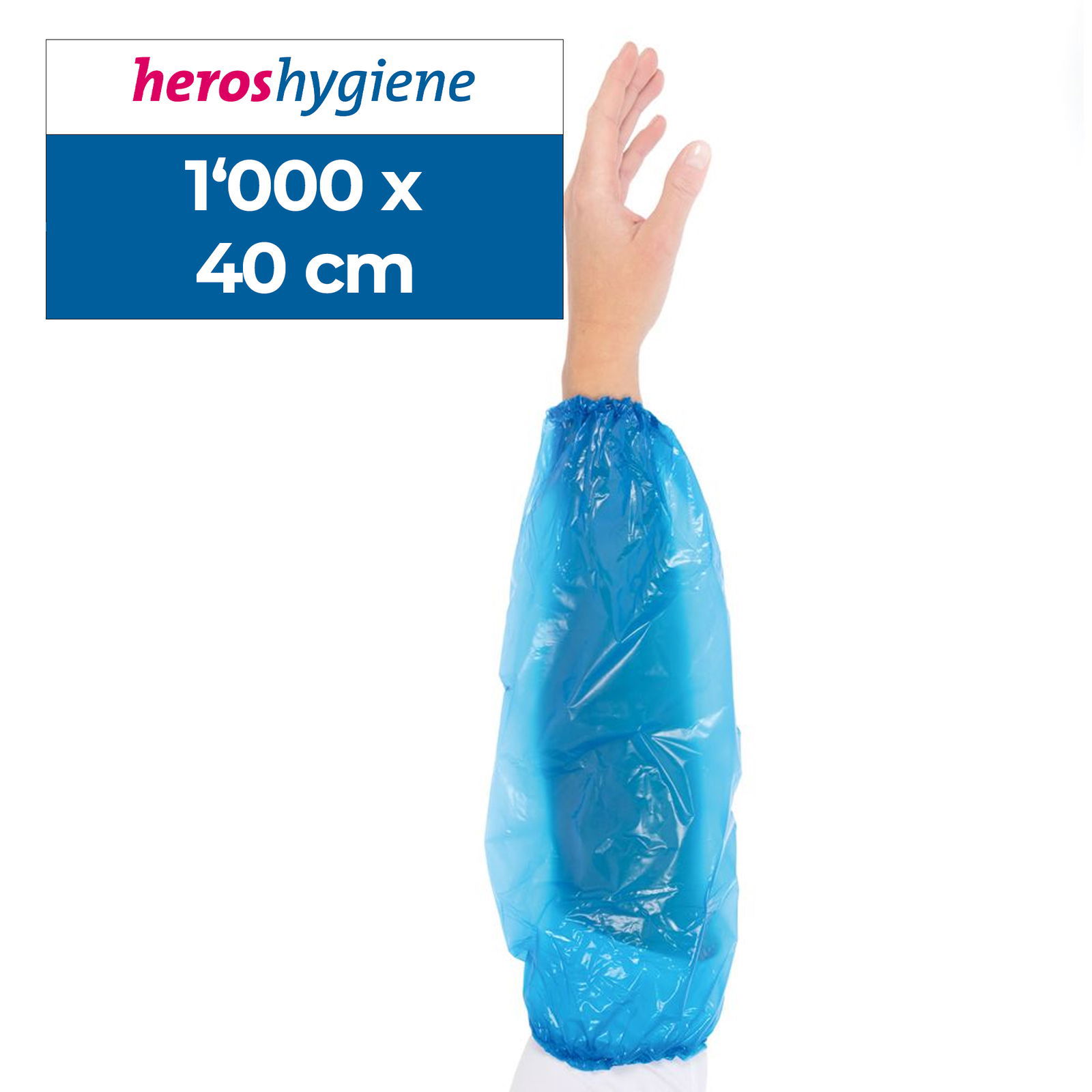 Manchette de protection bleue polyéthylène