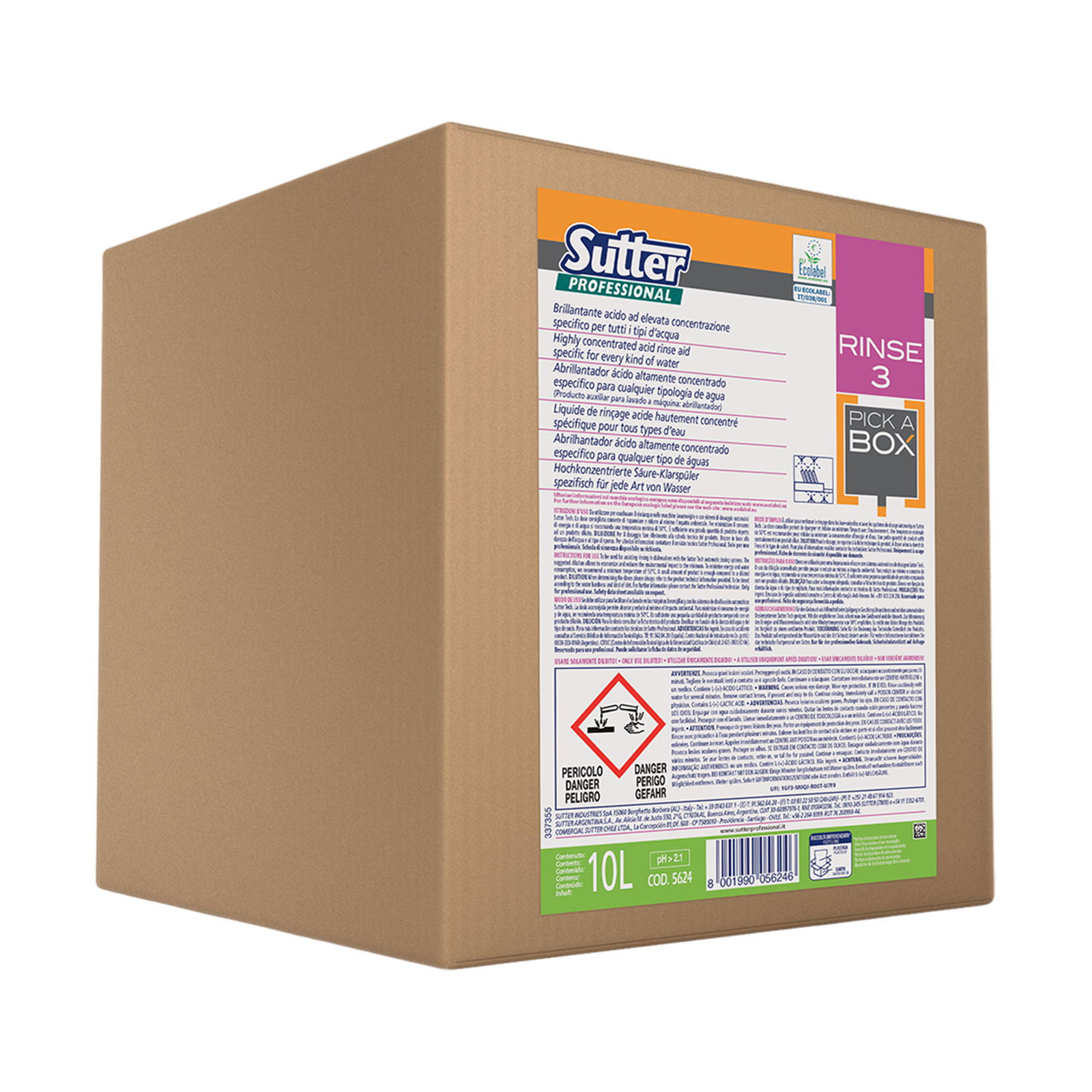 Sutter 5624 Rinse 3 Klarspüler Ecolabel