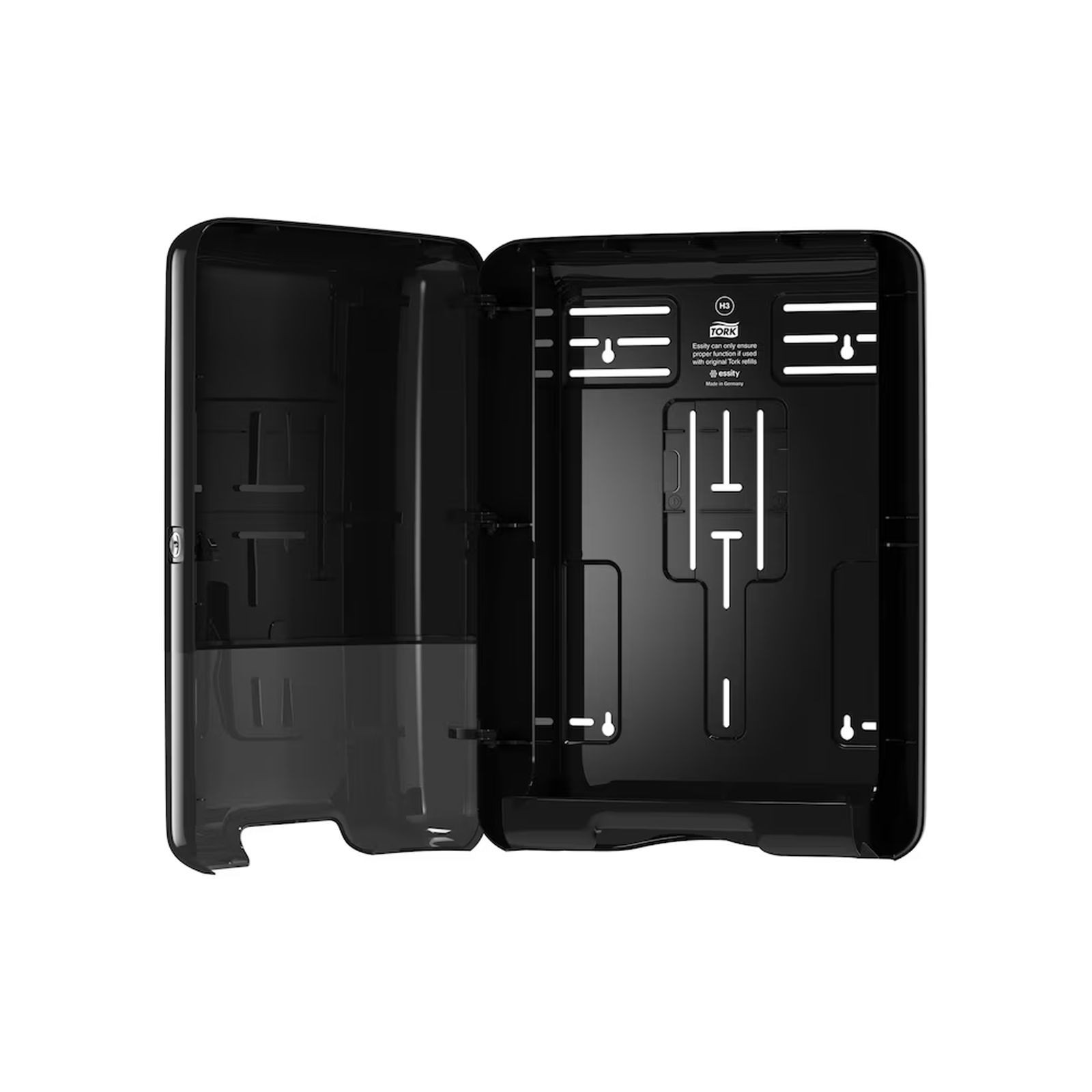 Tork 553008 H3 Handtuchspender schwarz offen