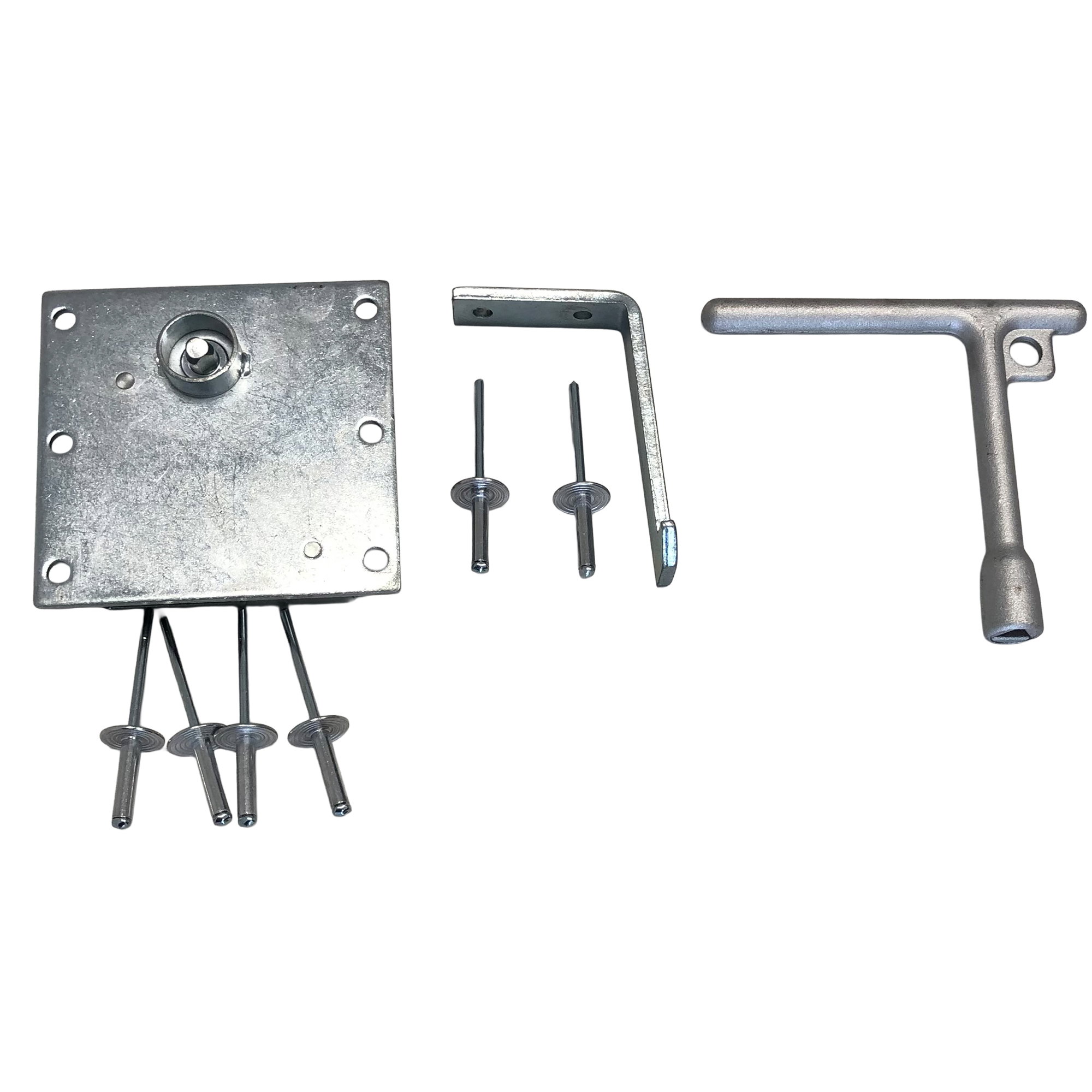 Dreikantschloss 7 mm | inklusive Schlüssel | für Europlast Kunststoffcontainer | Vercon