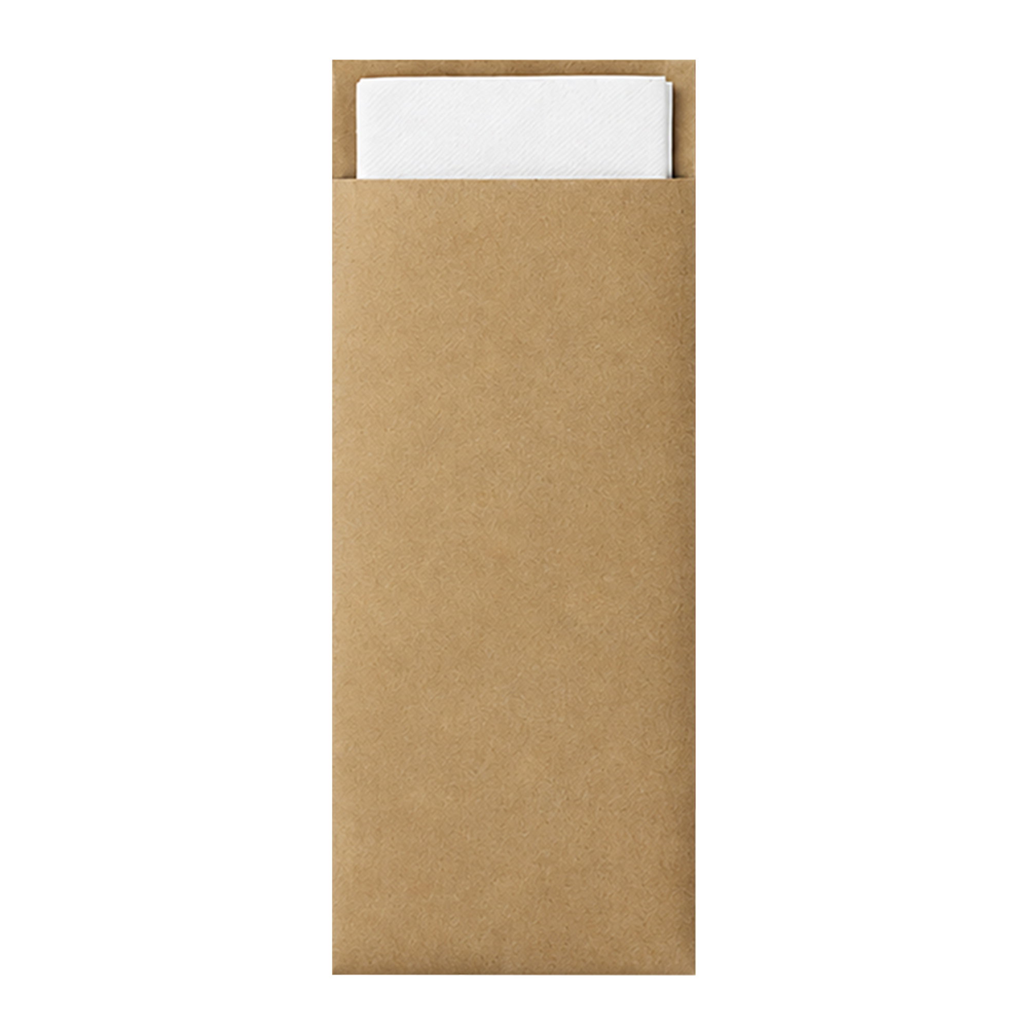 Sachets en papier pour couverts avec serviette | 19,5 x 6 cm | Tork 474637 Advanced
