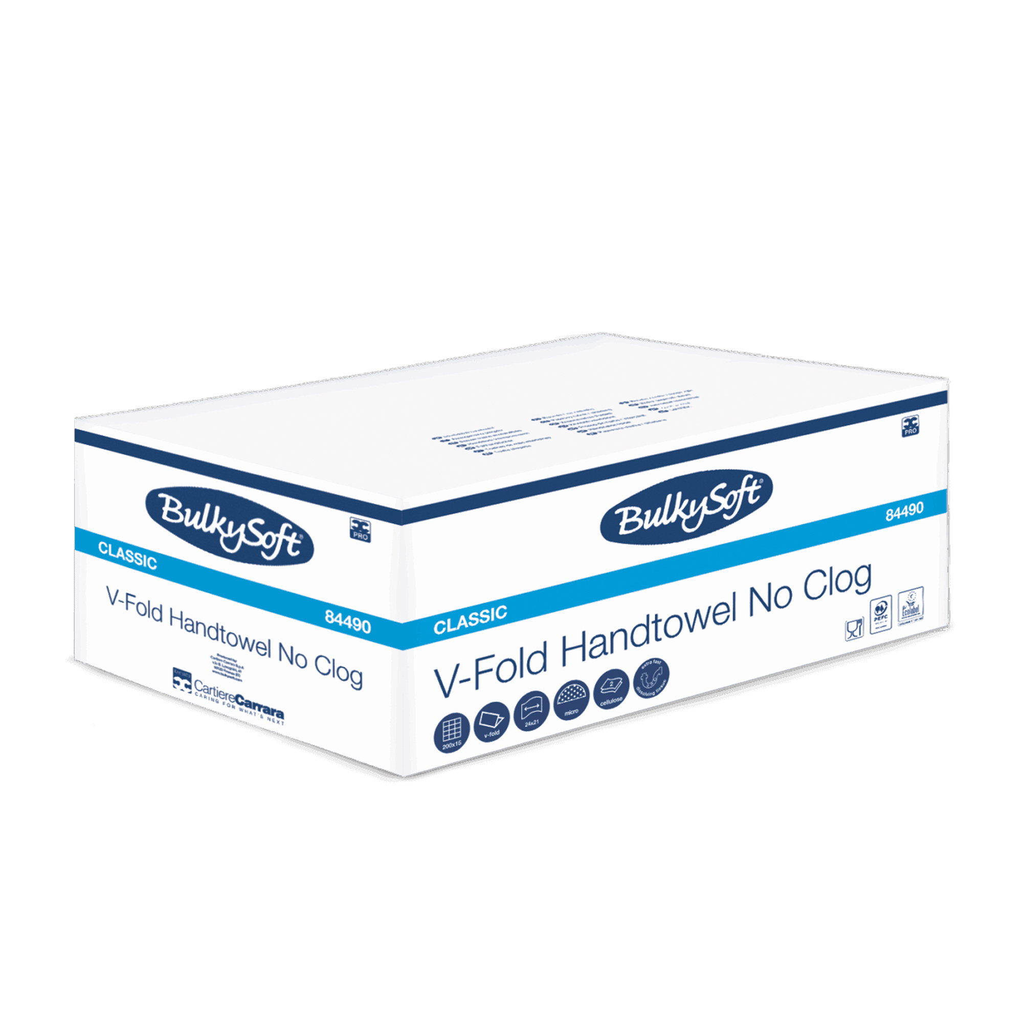 V-Fold, Handtuch, No Clog, Classic, Tuchrolle
