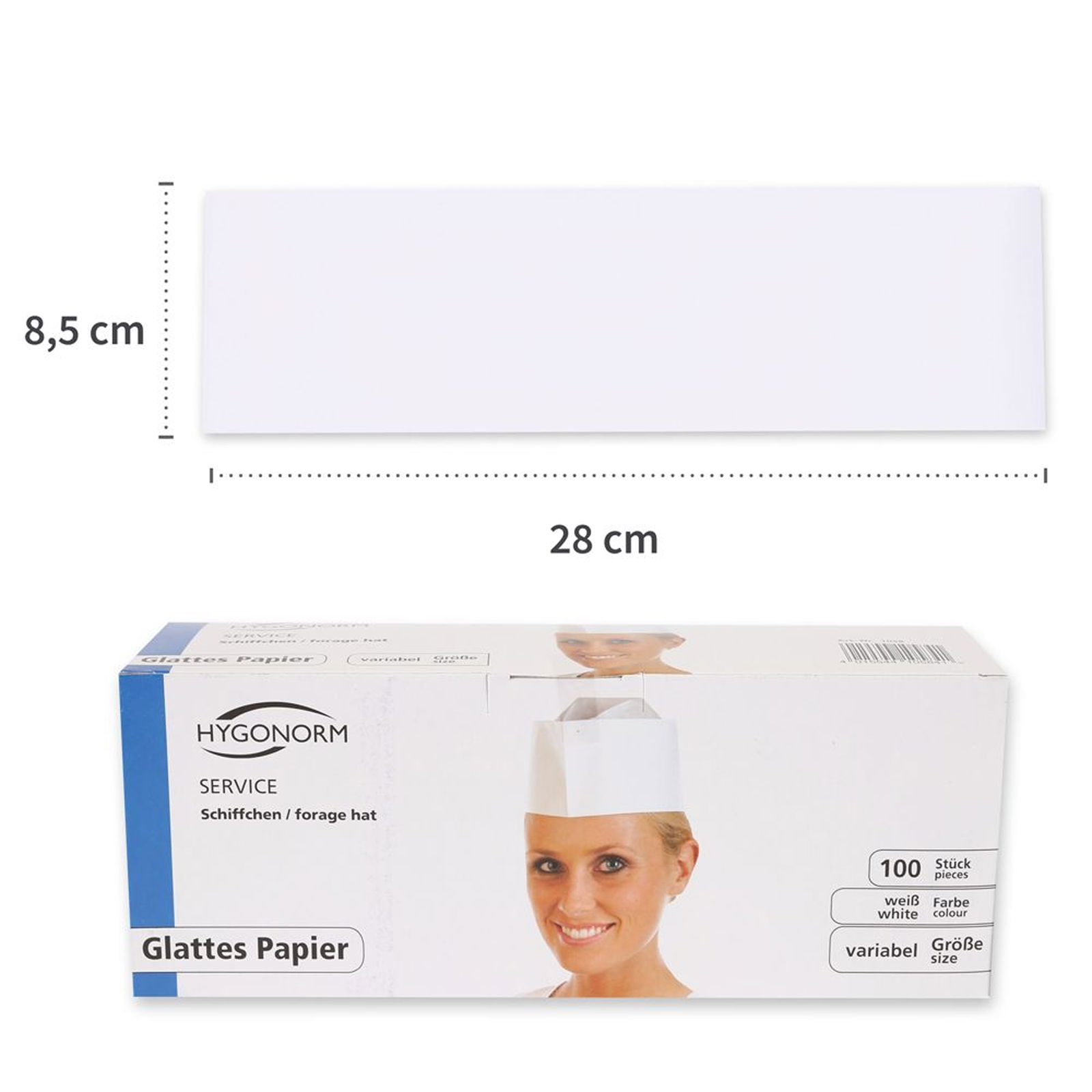 White paper forage cap
