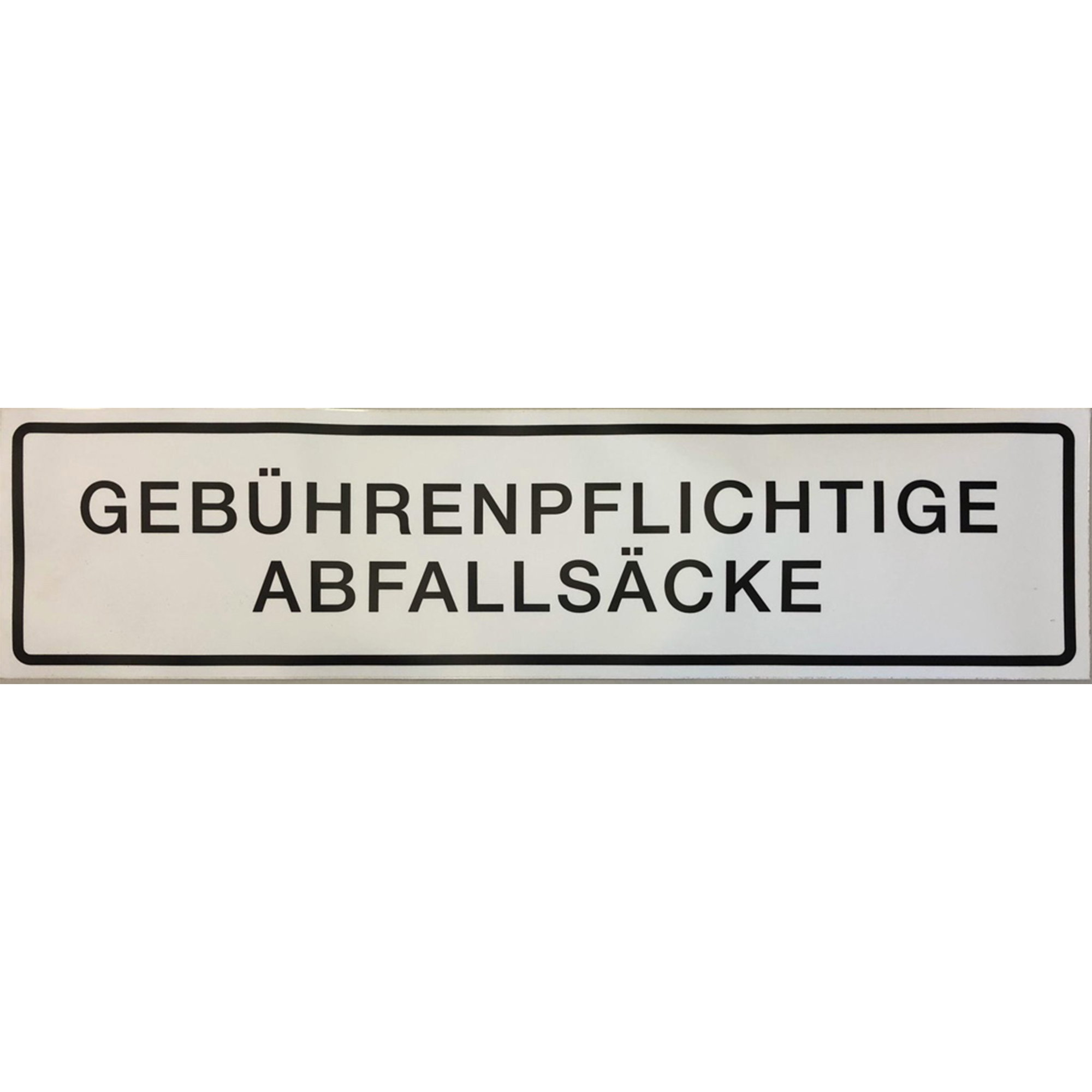 Container Recycling-Aufkleber | Gebührenpflichtige Abfallsäcke