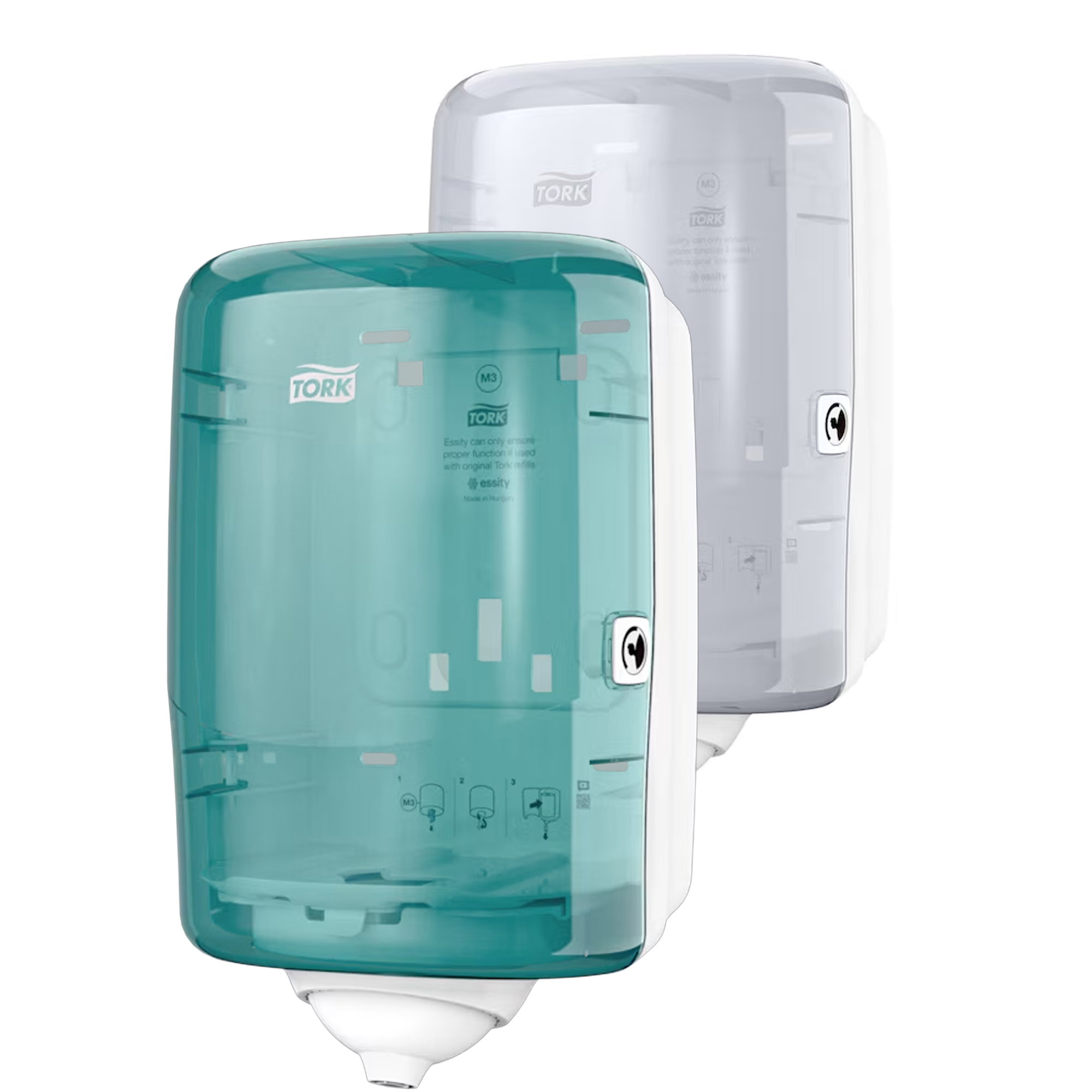 Distributeur de rouleaux d'essuie-mains en plastique | Déroulement intérieur | Tork M3 Reflex