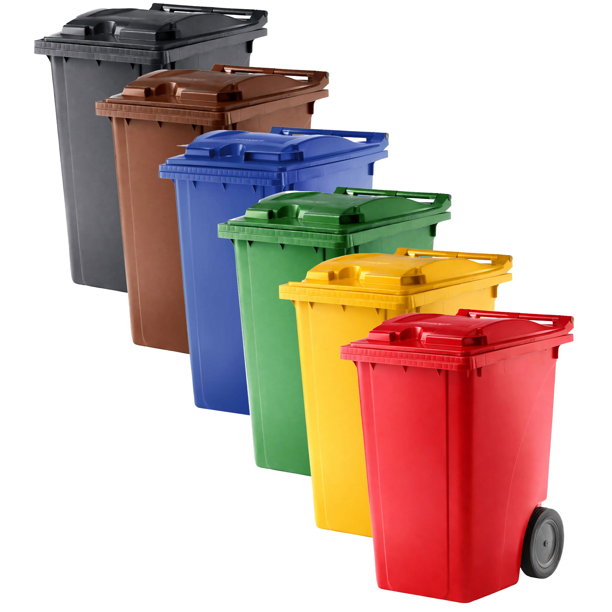 Kunststoffbehälter 360 Liter | mit Deckel | Vercon