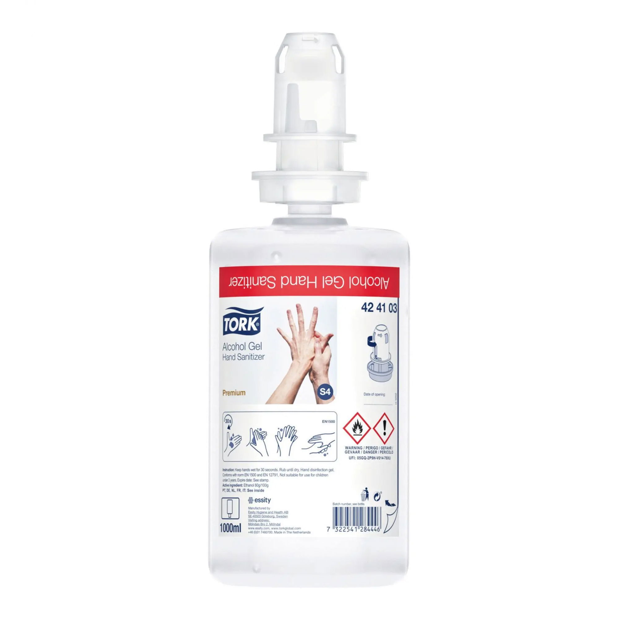 Händedesinfektionsgel | 1'000 ml | Tork 424103 S4