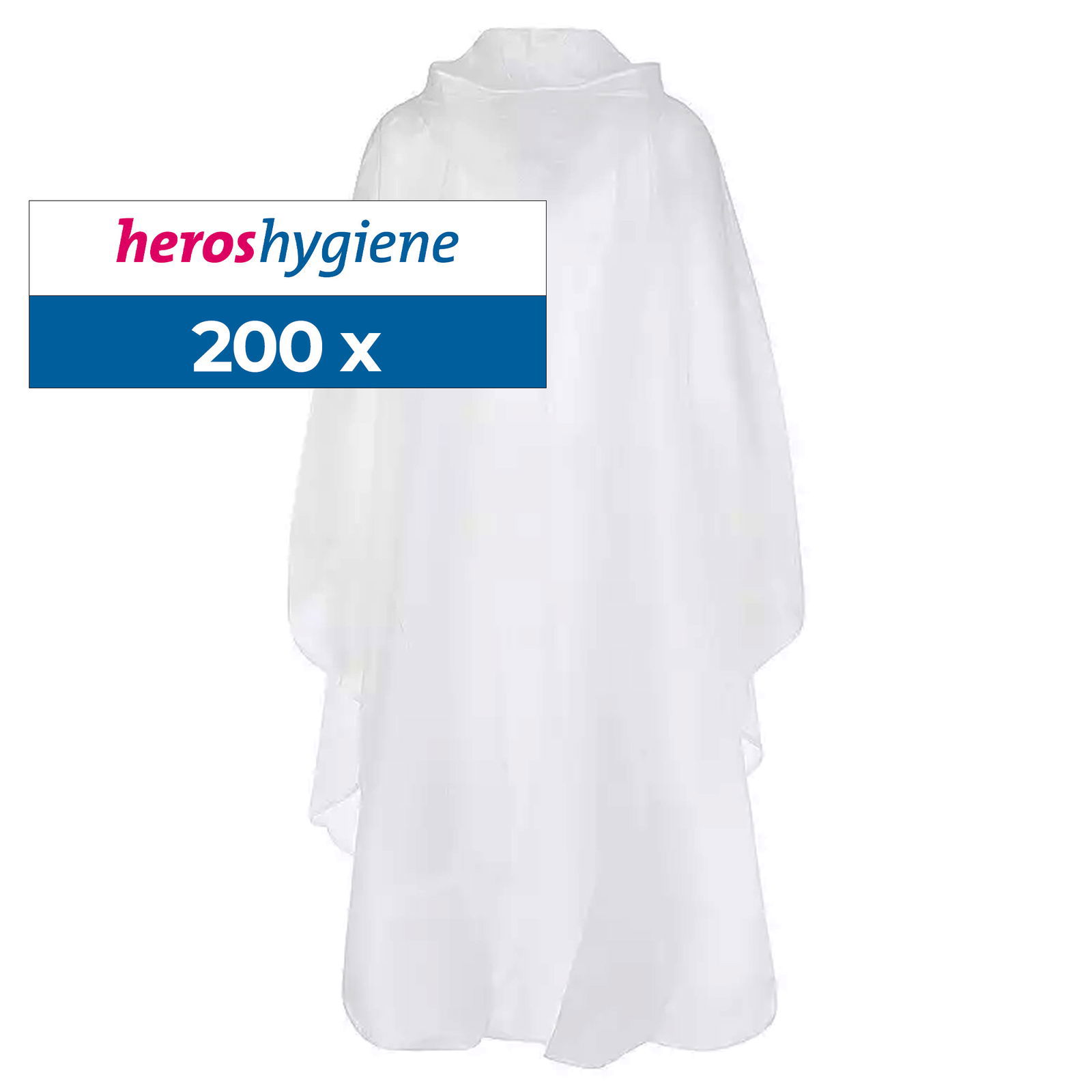 Regenponcho transparent mit Kapuze