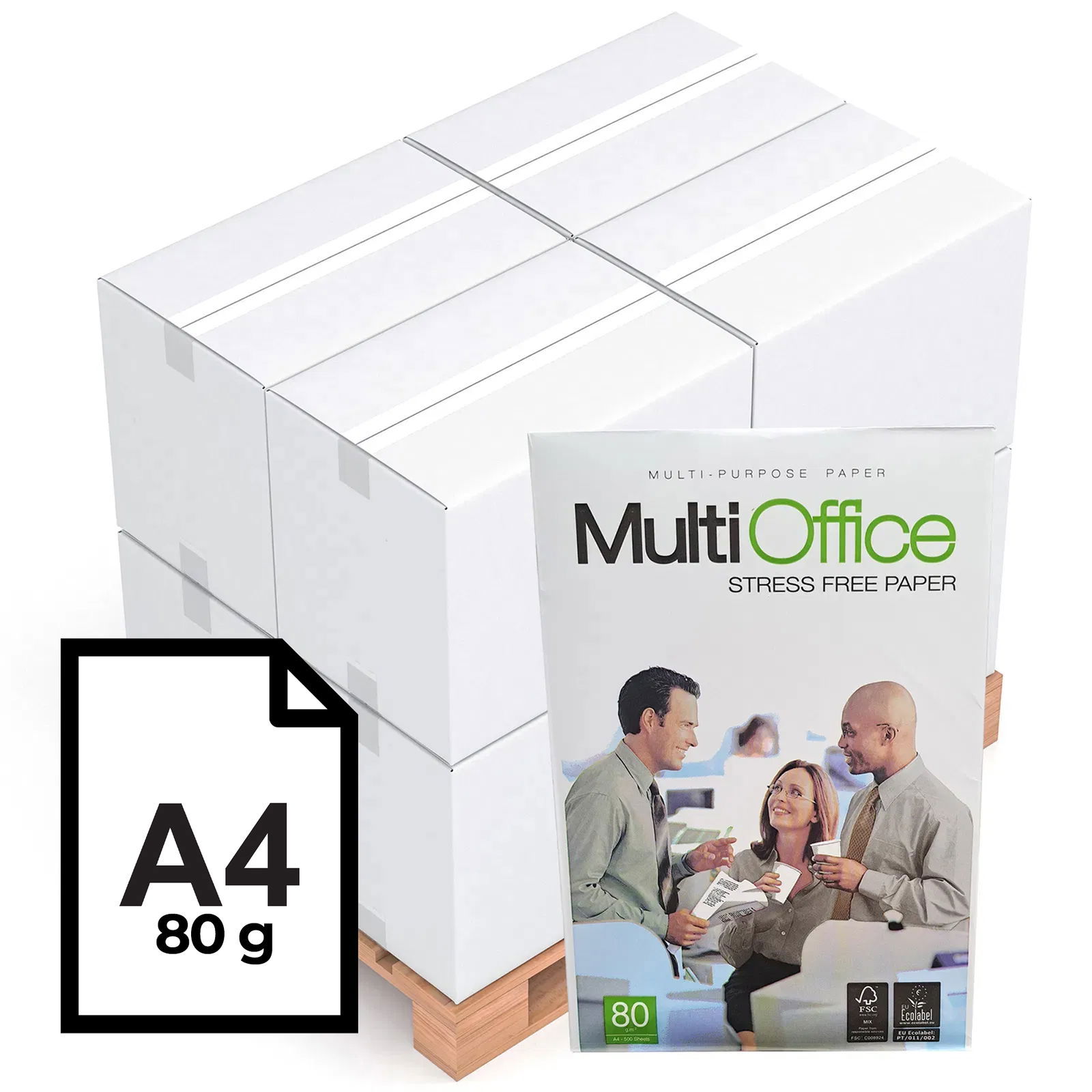 Copy paper Multi Office Stress Free | A4 | 80 g | half pallet