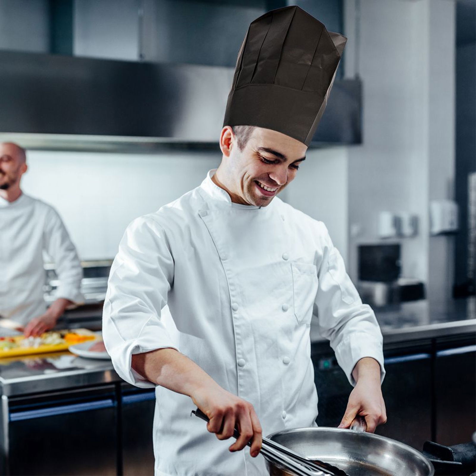 Kochmütze Excellent Papier schwarz