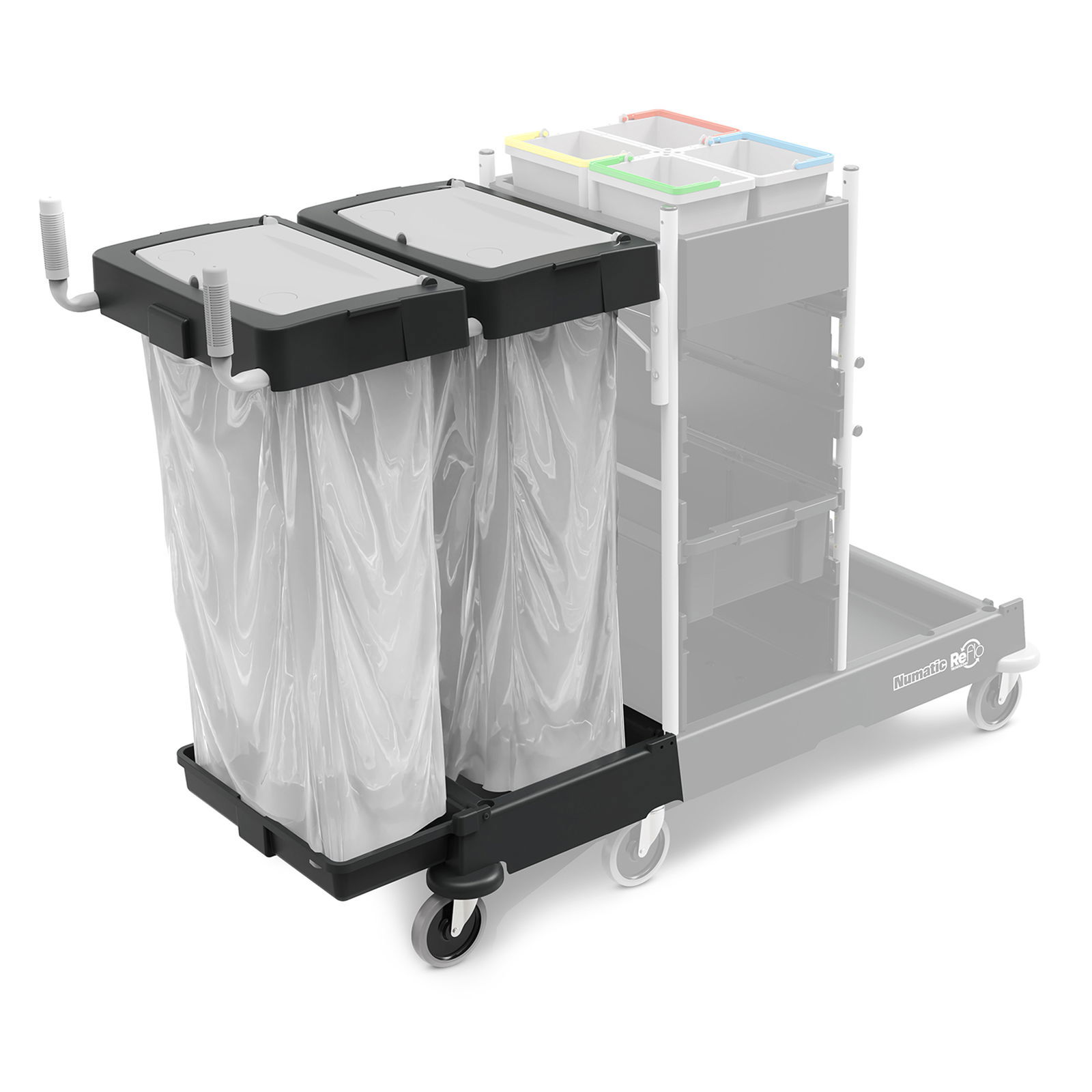 Doppelte Abfalleinheit-Anbausatz (2 x 120 Liter)