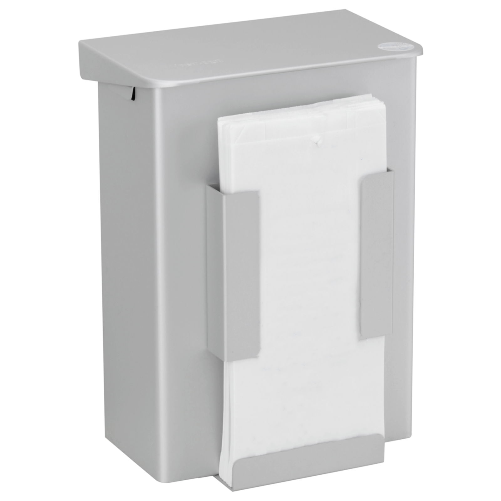 Cestino igienico con dispenser di sacchetti igienici 6 litri in acciaio inox