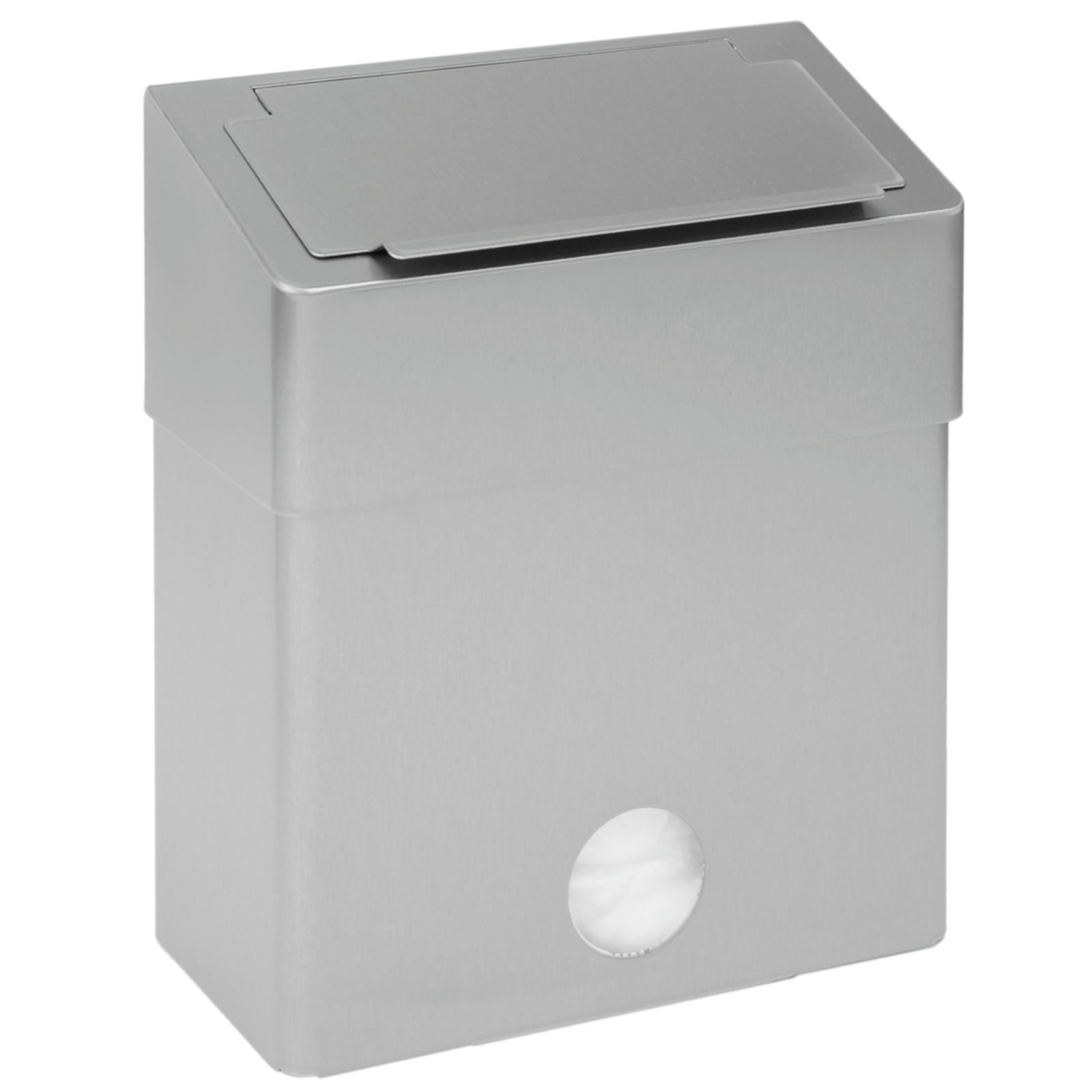 Poubelle hygiénique grise avec distributeur de sachets hygiéniques 6 litres HBU 6 E ST