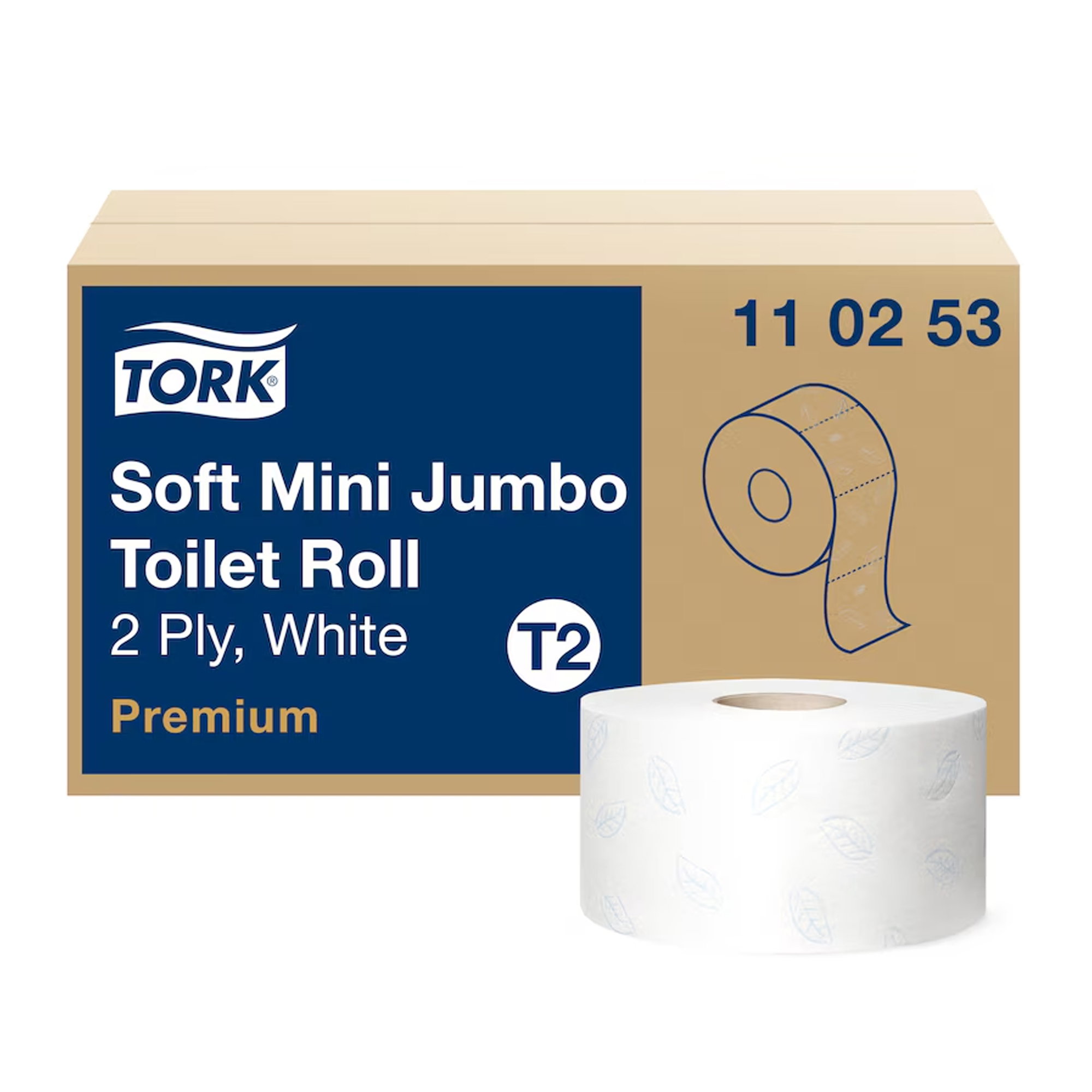 Papier toilette, rouleau géant | 2 épaisseurs | Recyclé | 170 m | Tork 110253 T2