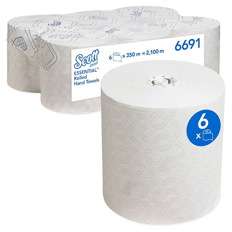 Rollenhandtücher Scott® Essential weiss 1-lagig