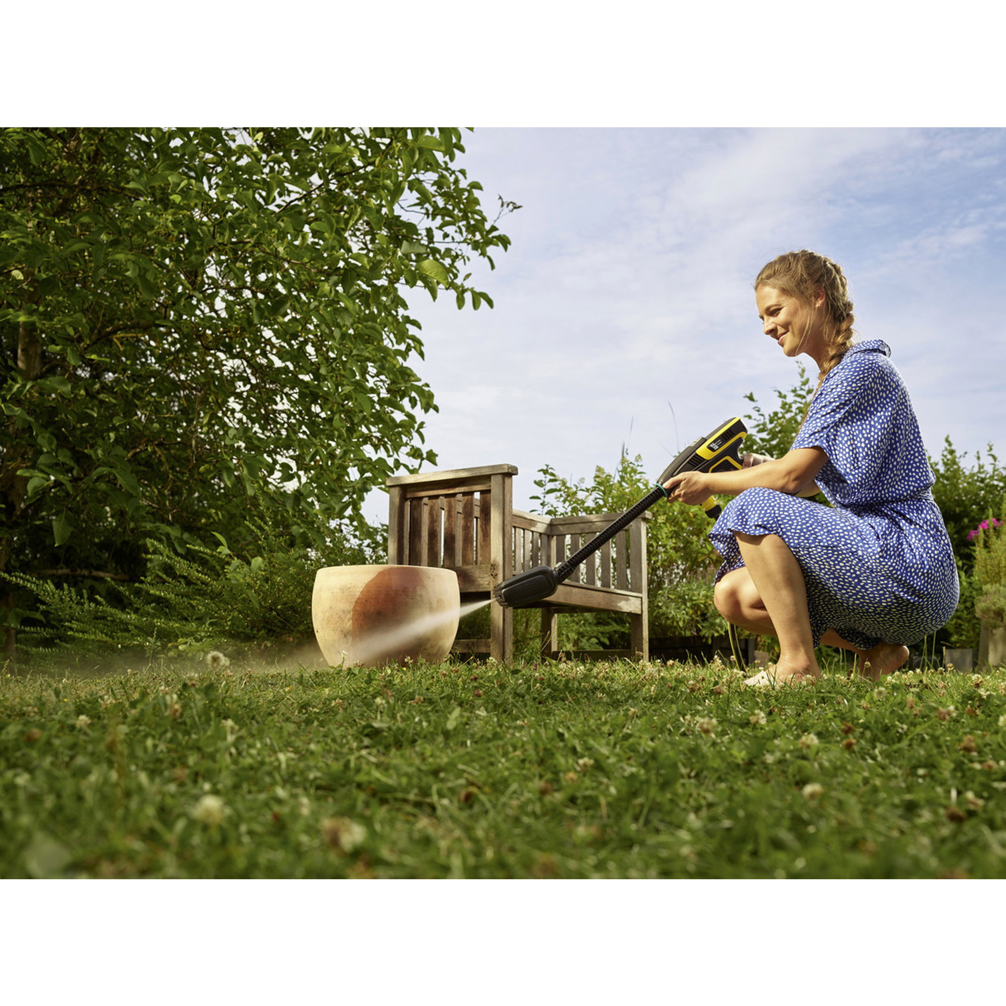 Hochdruckreiniger, Garten, Gras, Blumen, Fernsehen?