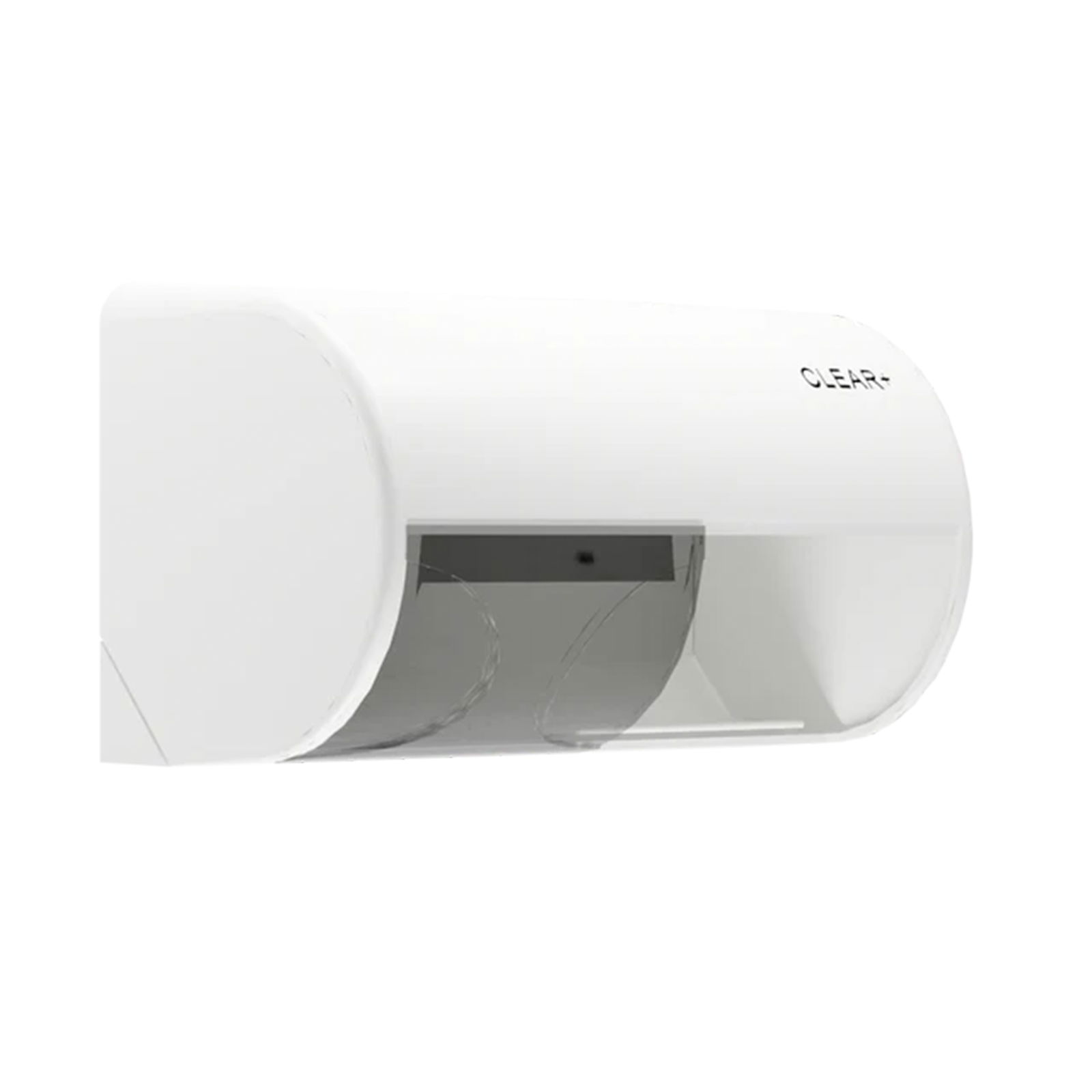 Clear+ 1701669 Toilettenpapierspender weiß