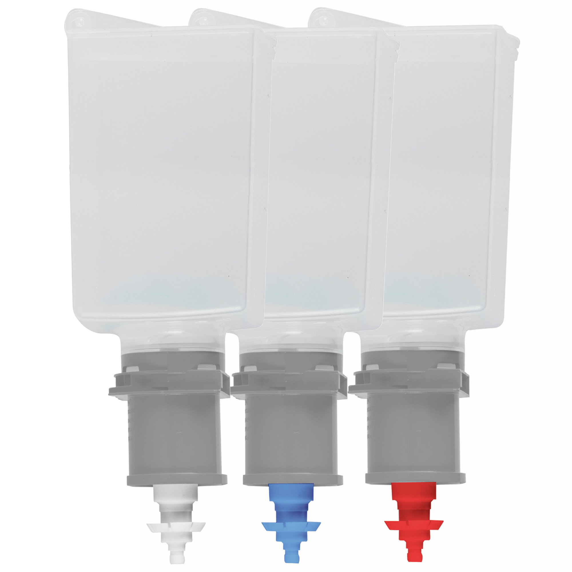 Tintenpatronen, Dreierpack, Kassettenteile, Transparente Kassetten, Trockenpatronen