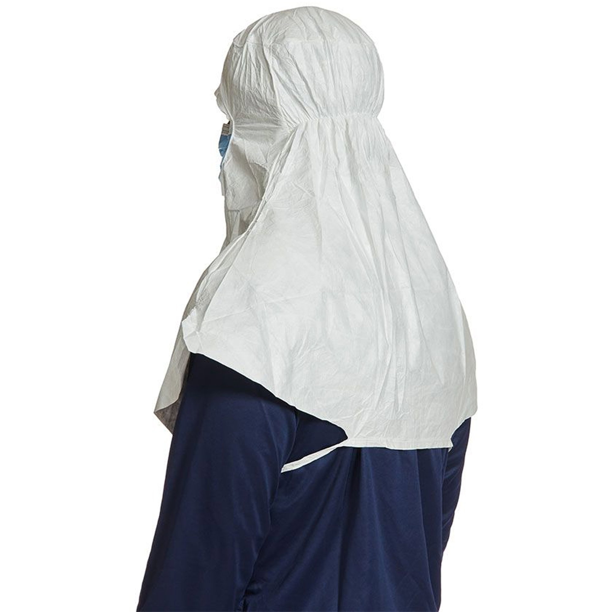 Reinraum Kapuze mit integrierter Maske | DuPont Tyvek IsoClean IC 689 B WH WS