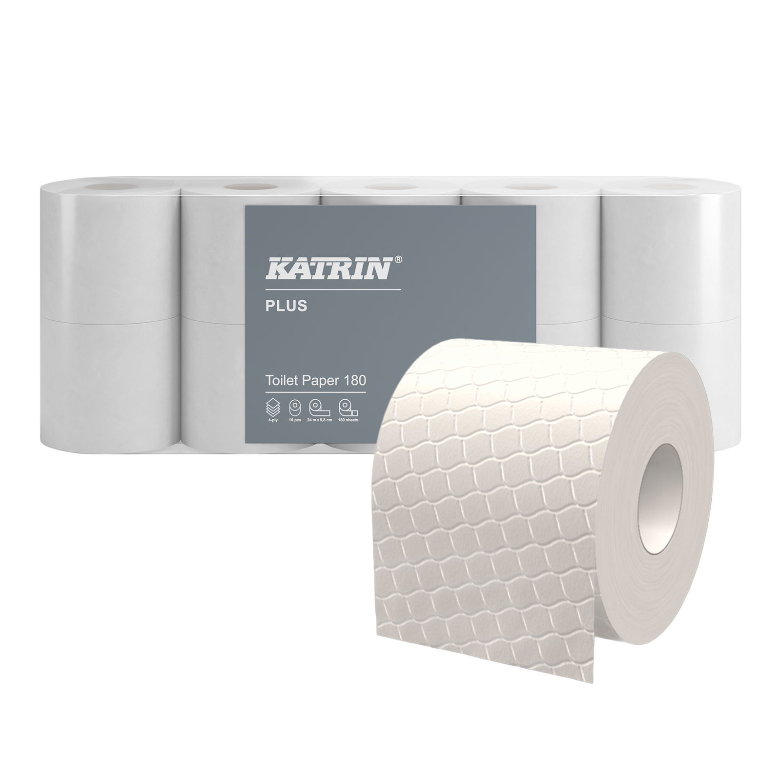 KATRIN 77755 Plus carta igienica 180 strappi 4 veli