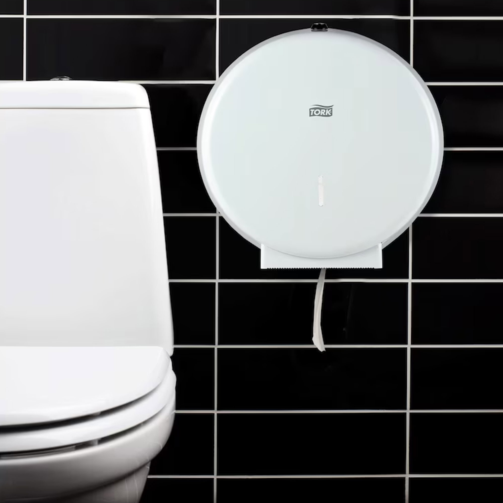 Toilettenpapierspender für Jumborollen | Metall | Tork 246040 T1