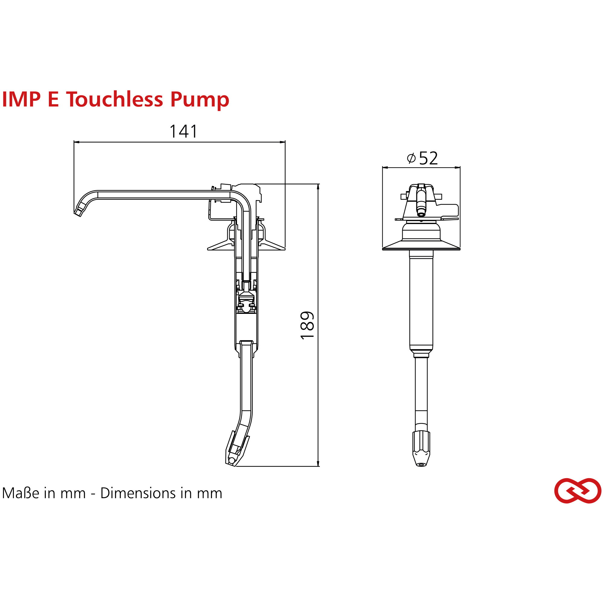 Pulldown Faucet, Küchenarmatur, Einhebelmischer, Edelstahl, Durchmesser 52 mm