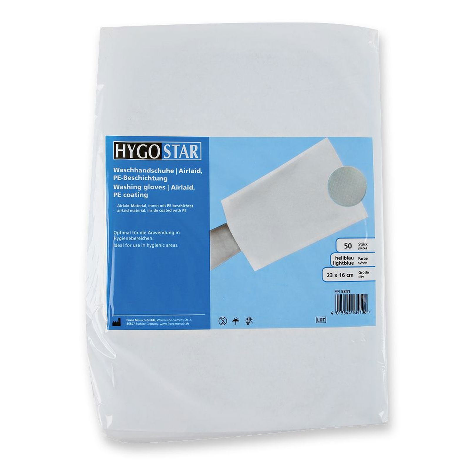 Disposable wash gloves airlaid waterproof