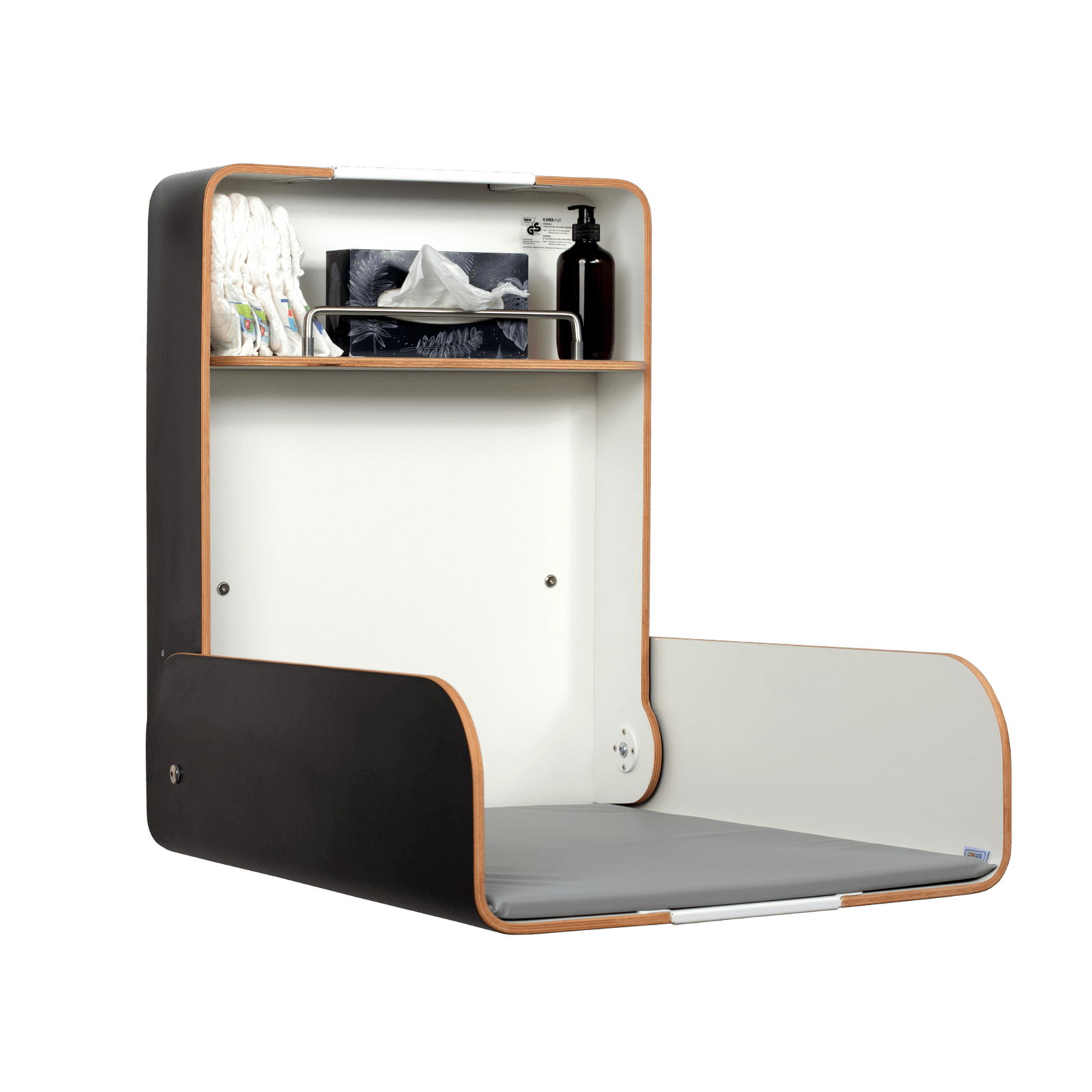 timkid KAWAmidi Wickeltisch schwarz offen