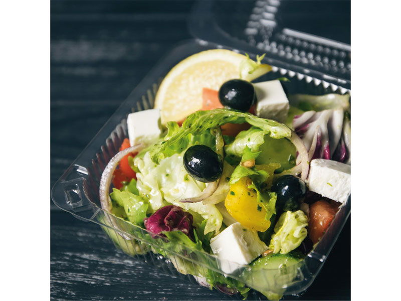 Bio Salatschalen mit Deckel PLA