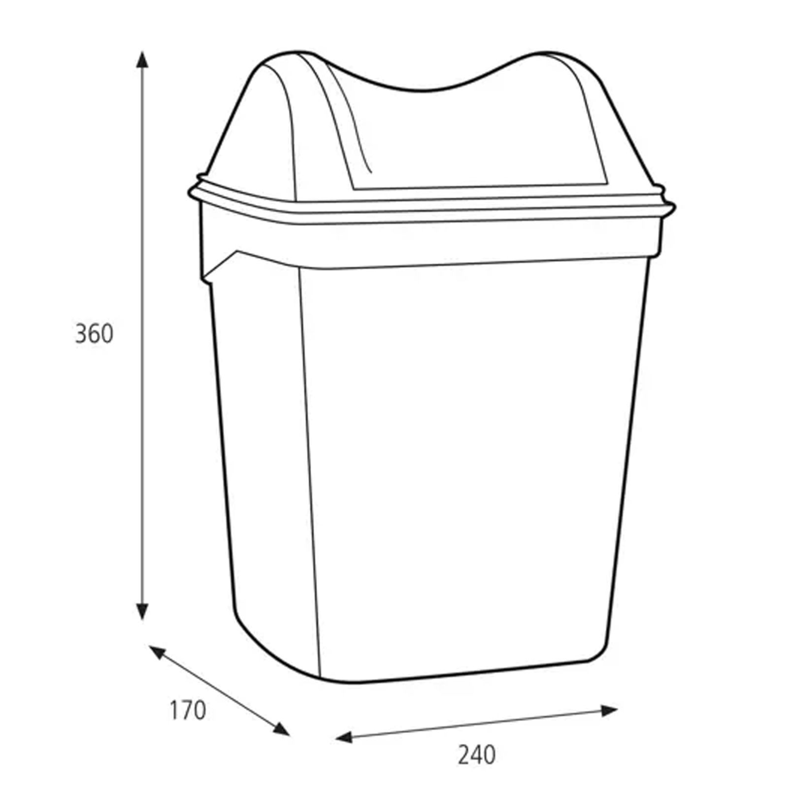 Hygiene waste bin 8 liters KATRIN 91851