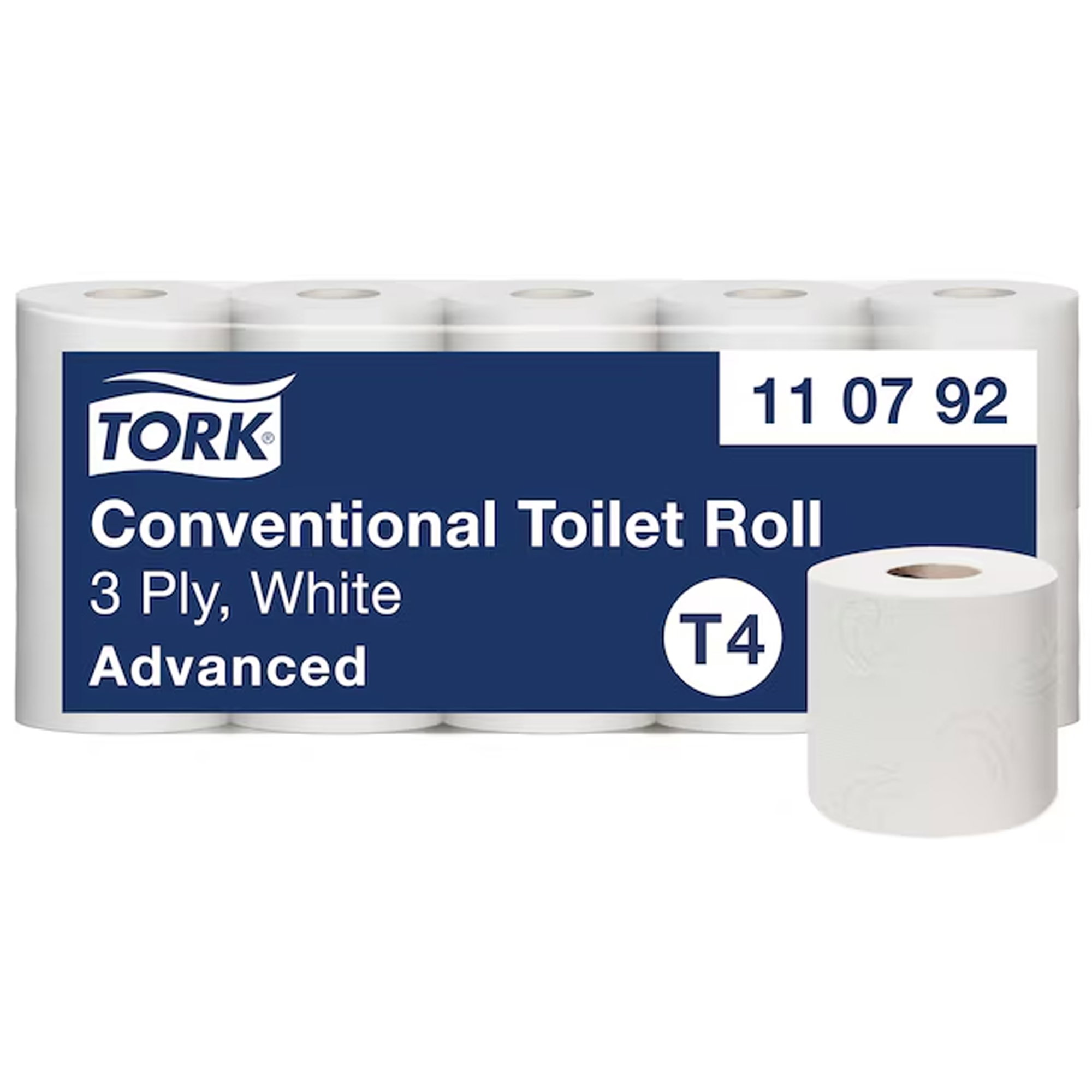 Toilettenpapier | 3-lagig | Recycling | 150 Blatt | Tork 110792 T4
