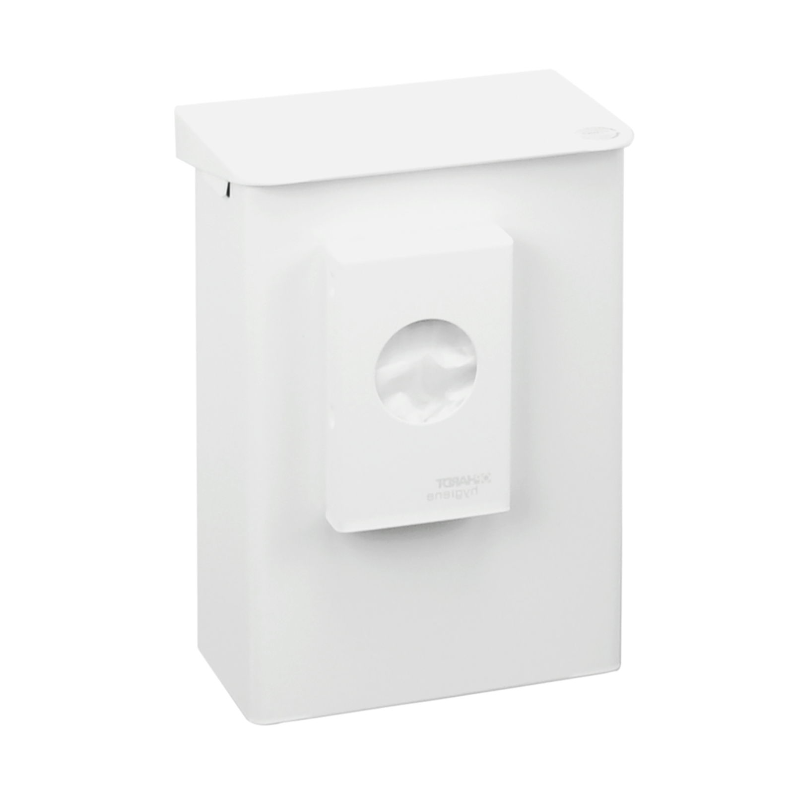 Hygiene waste bin 6 litres with hygiene bag dispenser aluminium