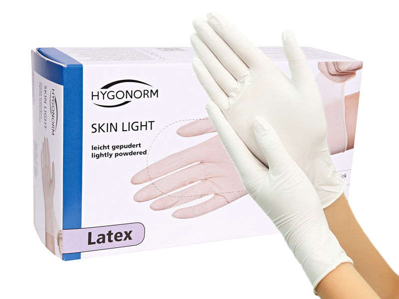 Latex Einweghandschuhe Skin Light gepudert