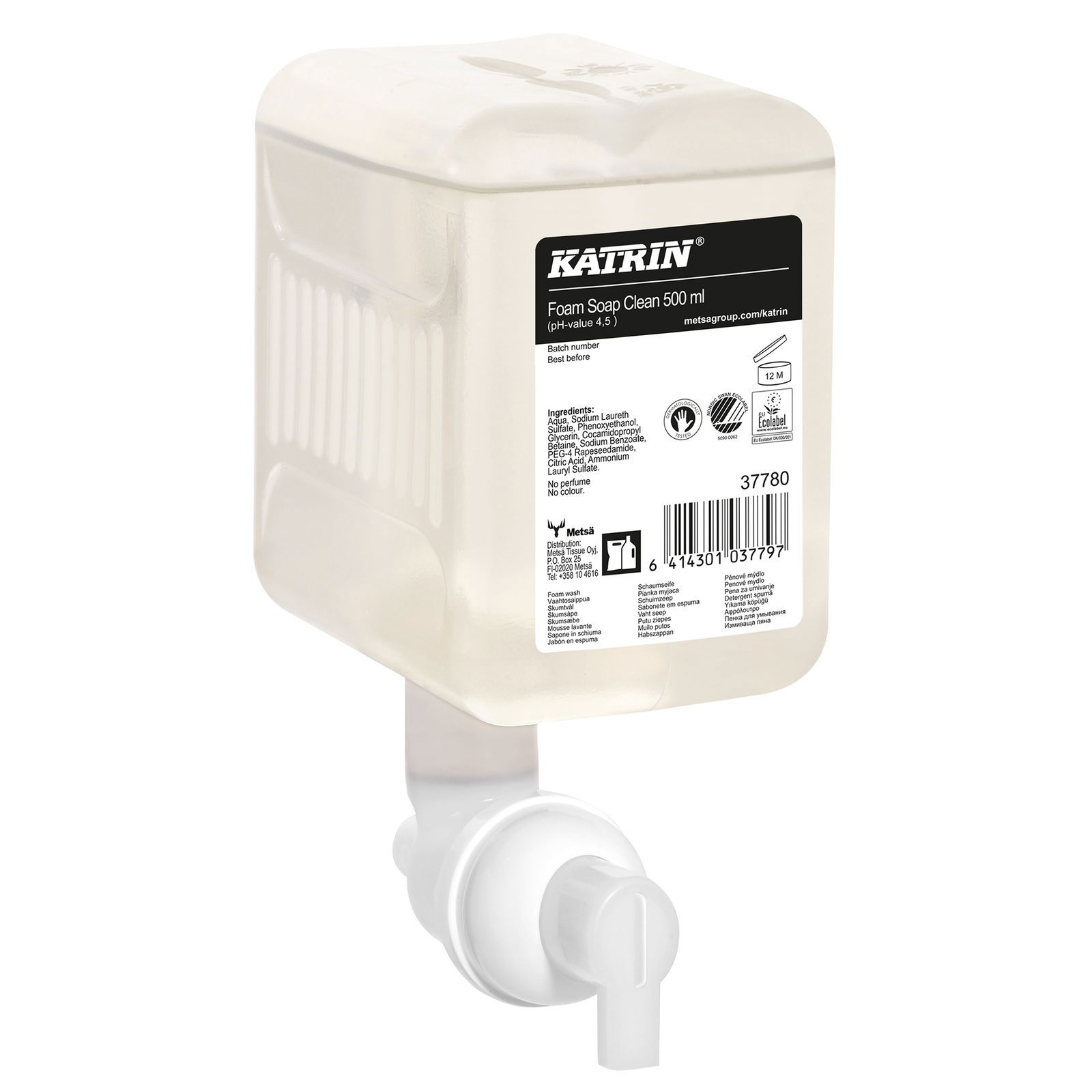 Savon mousse Katrin 37780 Neutre 500 ml