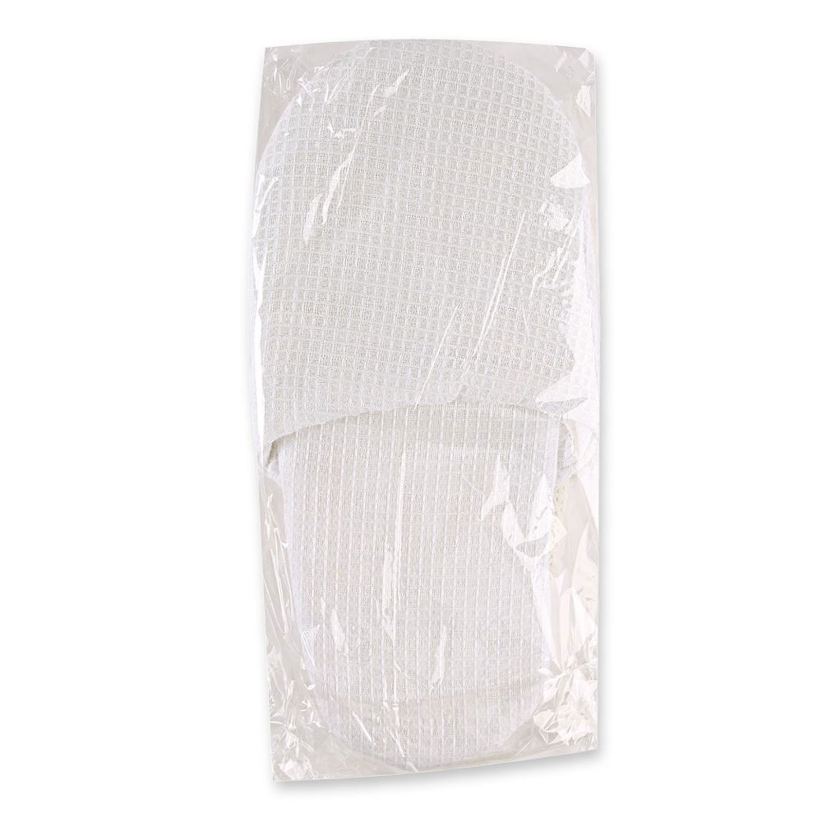 100 paia di pantofole per hotel, bianche, chiuse, lunghe 28 cm, in cotone