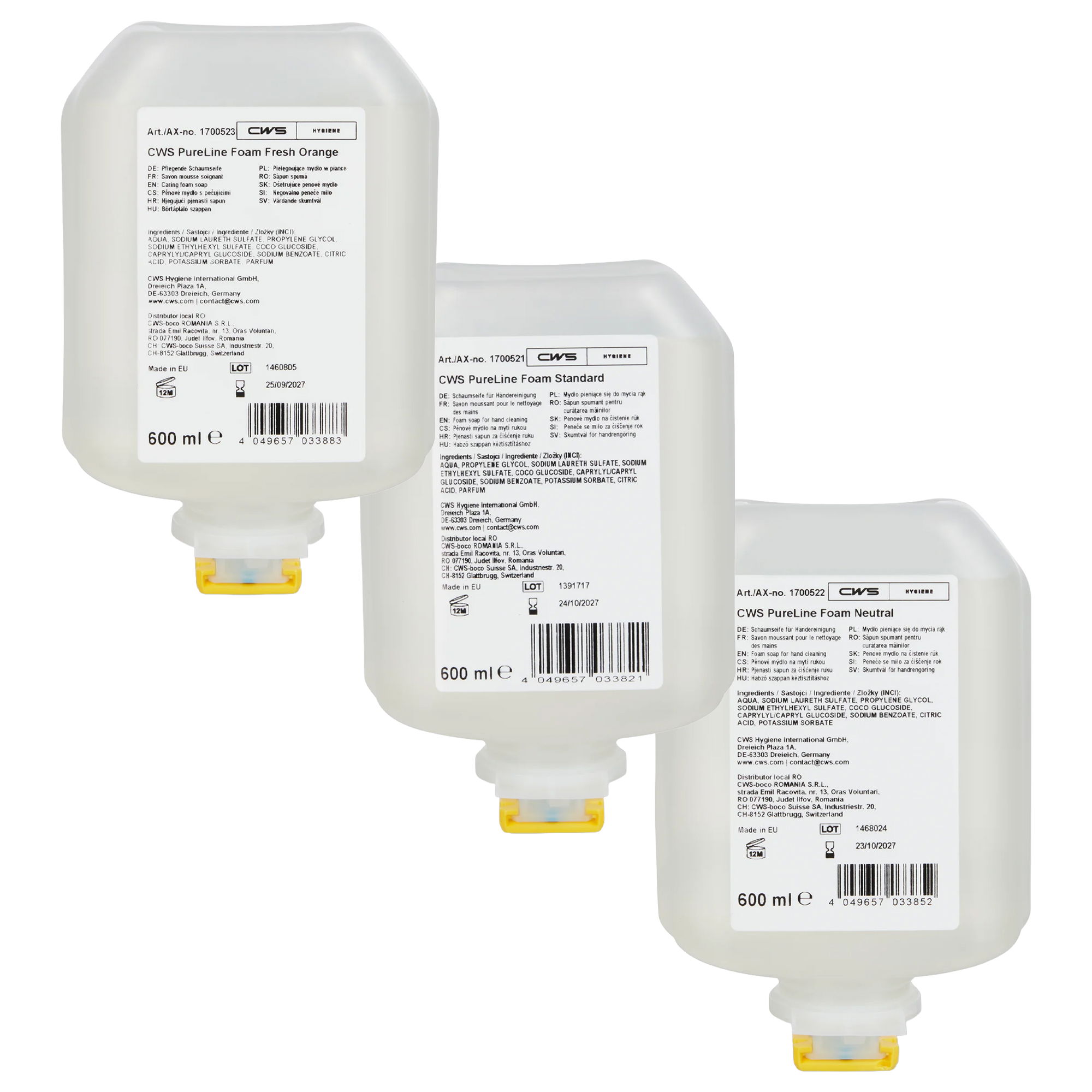 Schaumseife | 600 ml | CWS PureLine Foam